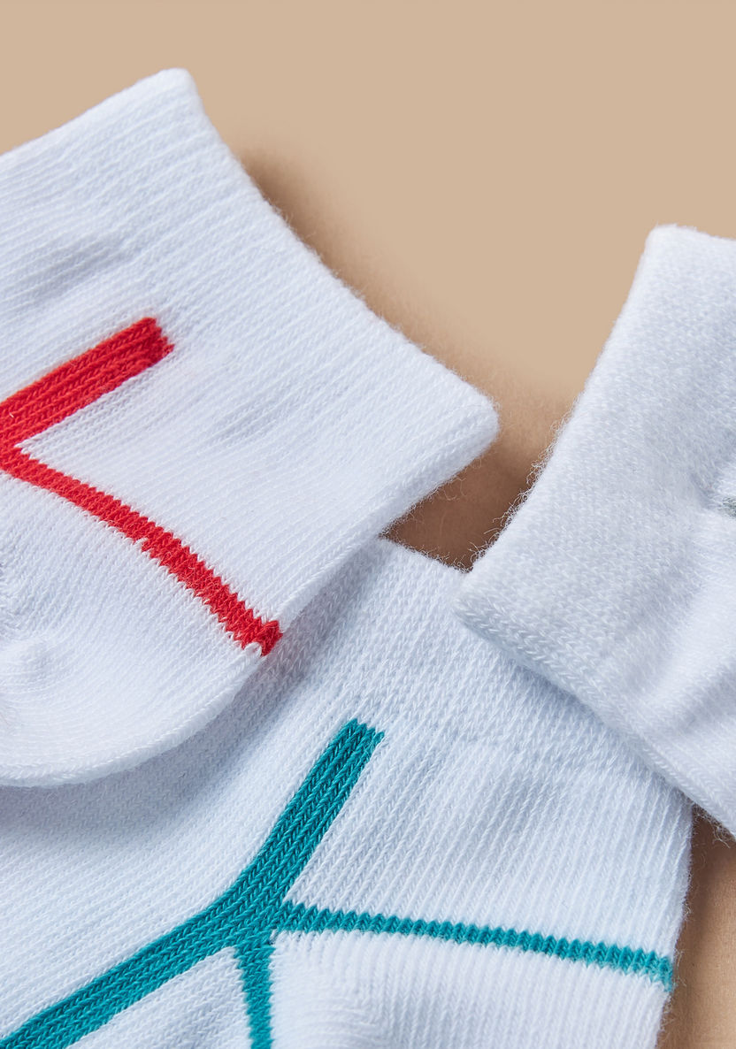Juniors Printed Ankle Length Socks - Set of 3-Socks-image-2