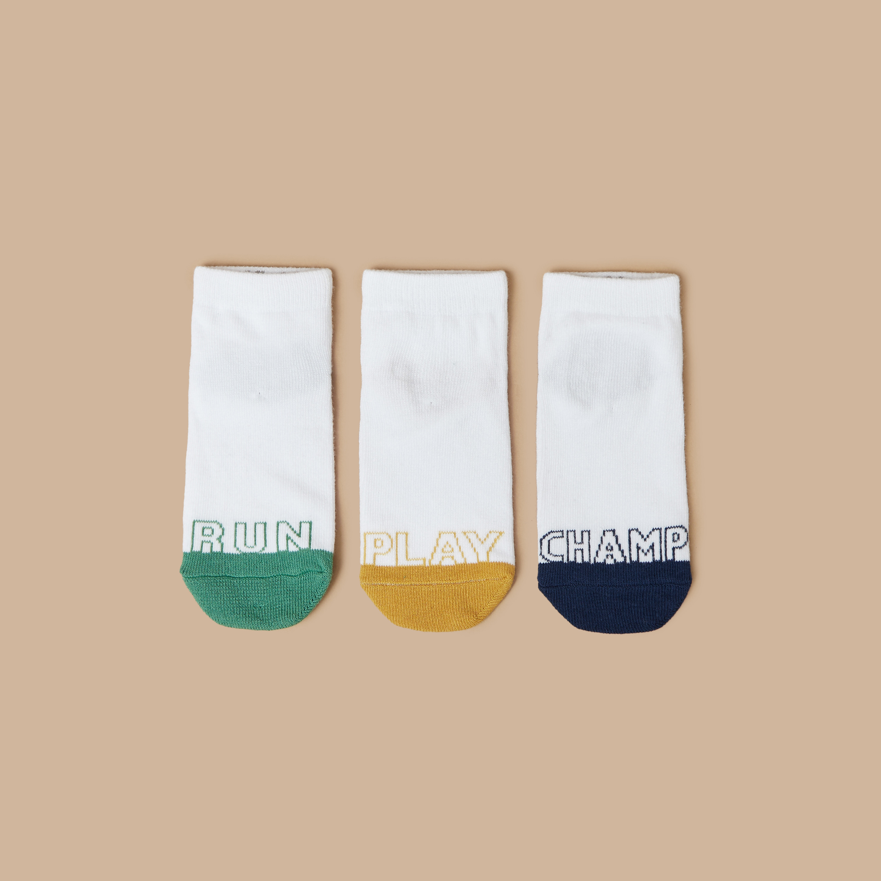 جوارب بطول الكاحل من جونيورز - طقم من 3 أزواج-boys-accessories-socks-image-1