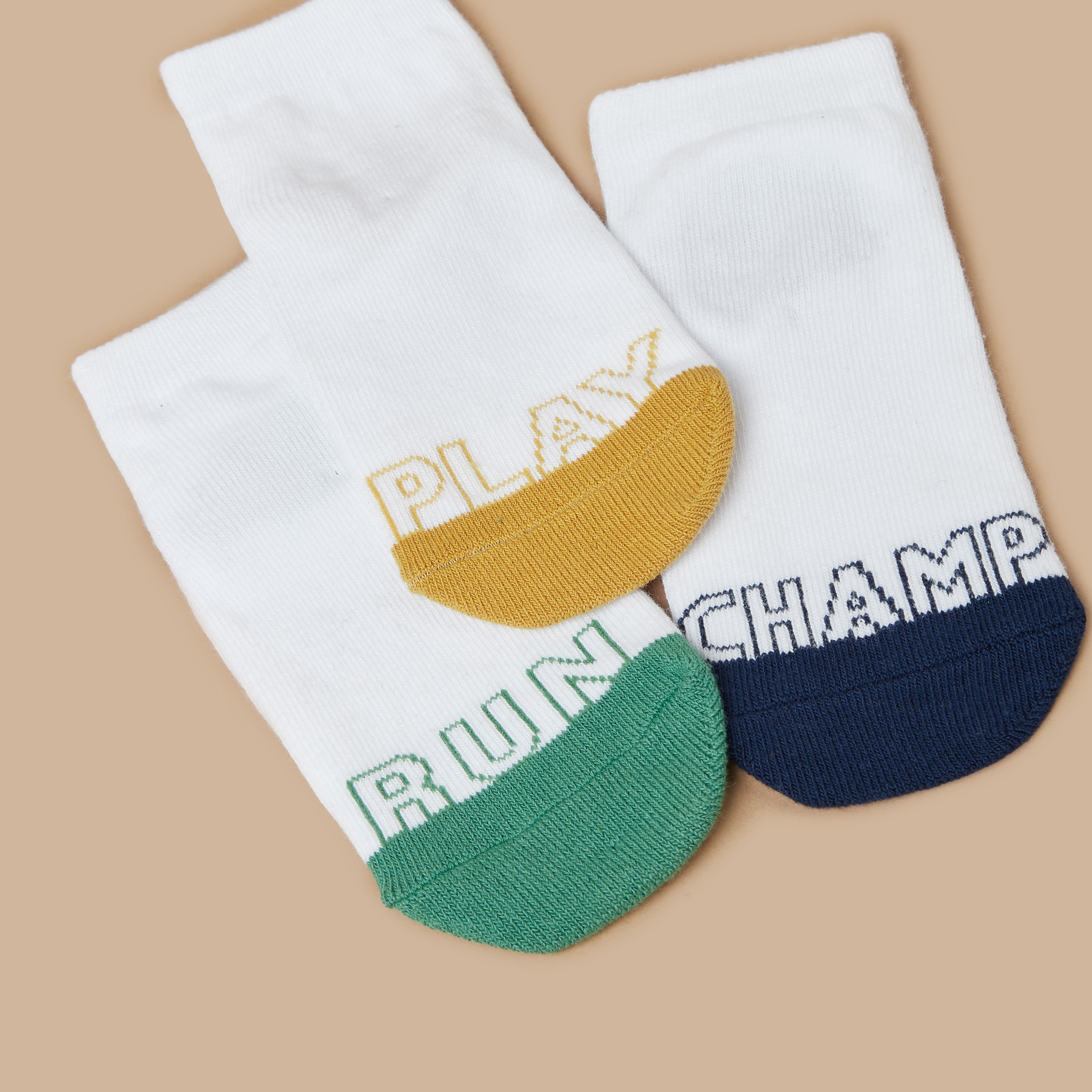 جوارب بطول الكاحل من جونيورز - طقم من 3 أزواج-boys-accessories-socks-image-3