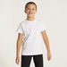Juniors Solid Crew Neck T-shirt with Short Sleeves-Tops-thumbnailMobile-1