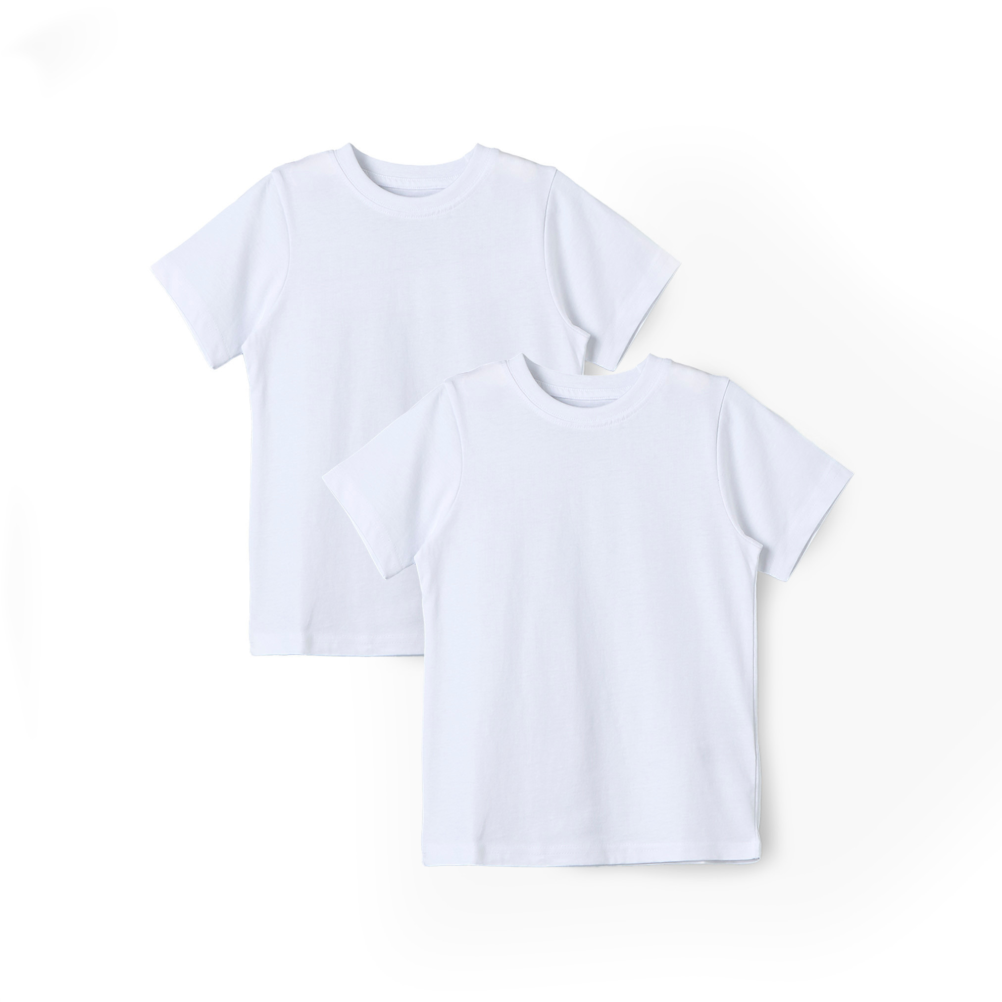 تيشيرت سادة بياقة ضيّقة وأكمام قصيرة من جونيورز-boys-clothing-tshirtsandpolos-image-1