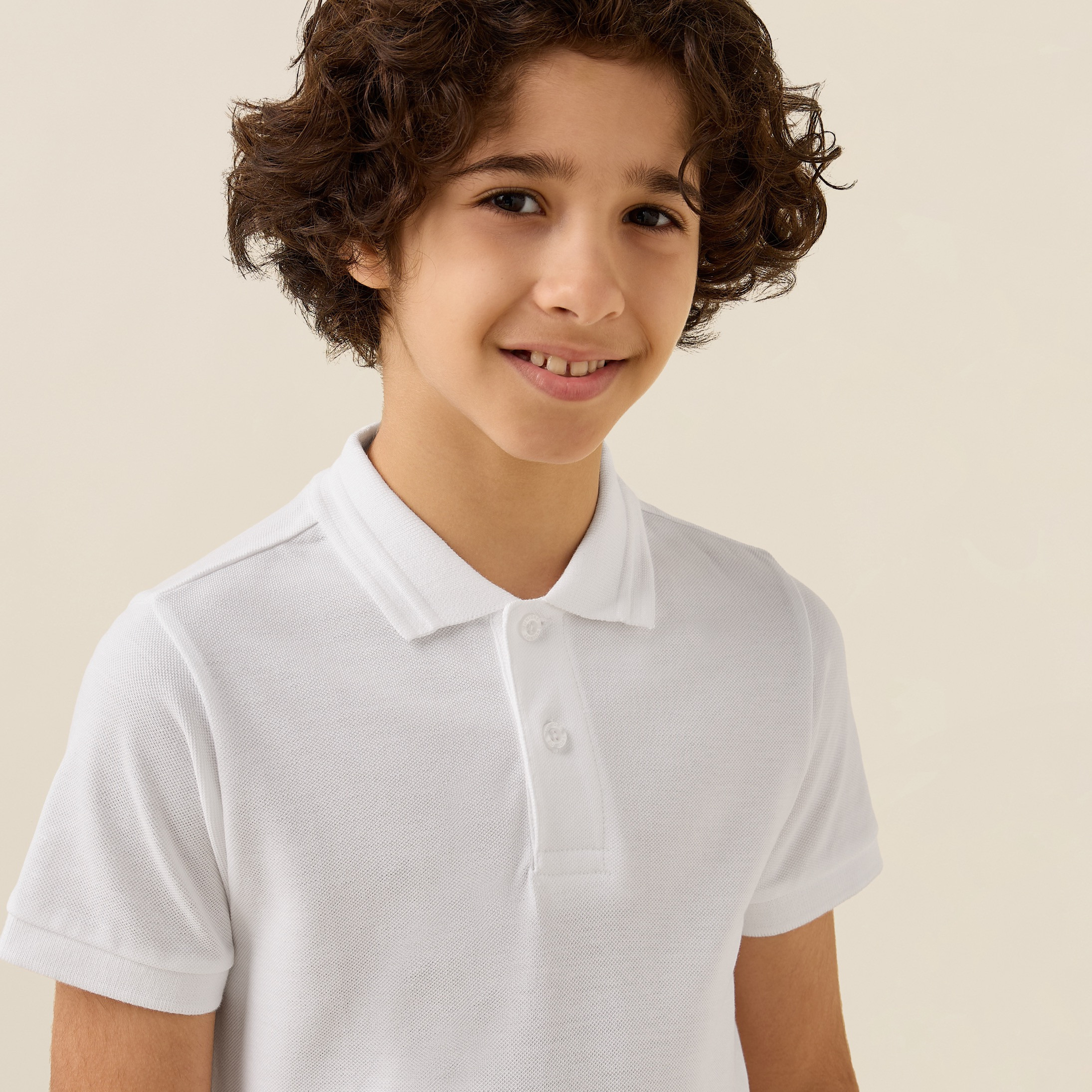 Juniors Solid Polo T-shirt with Short Sleeves-boys-clothing-tshirtsandpolos-image-6
