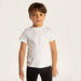 Juniors Solid T-shirt with Crew Neck and Short Sleeves-Tops-thumbnail-0