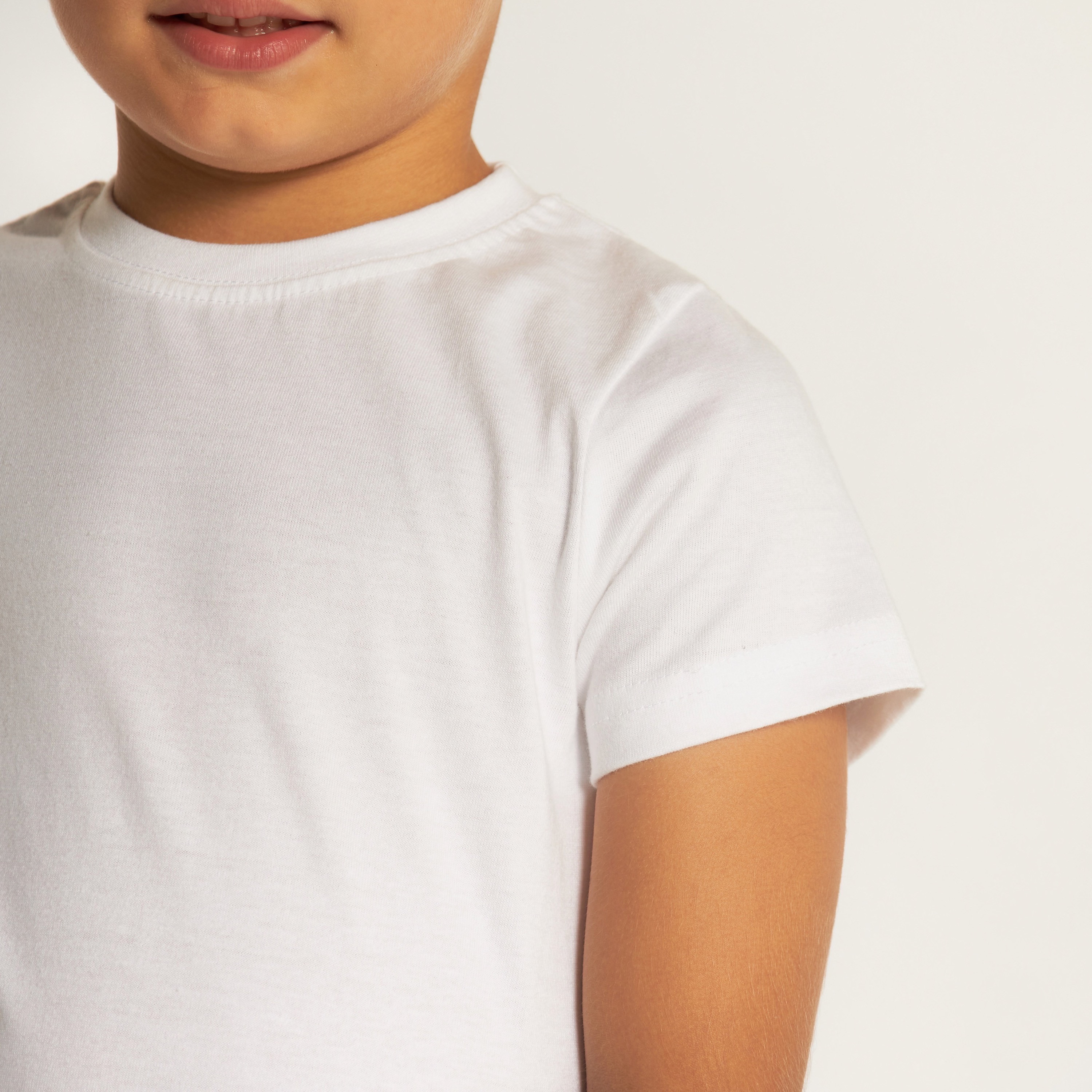 Juniors Solid T-shirt with Crew Neck and Short Sleeves-boys-clothing-schoolwear-tshirtsandpolos-image-3