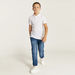 Juniors Solid Polo T-shirt with Short Sleeves-Tops-thumbnailMobile-0