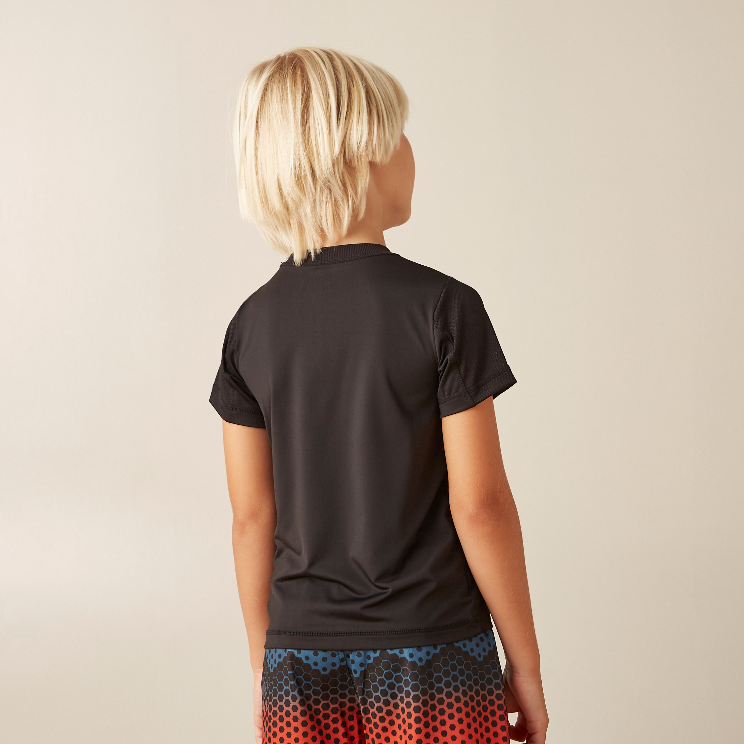 Juniors Panelled T-shirt with Crew Neck-boys-clothing-tshirtsandpolos-image-3