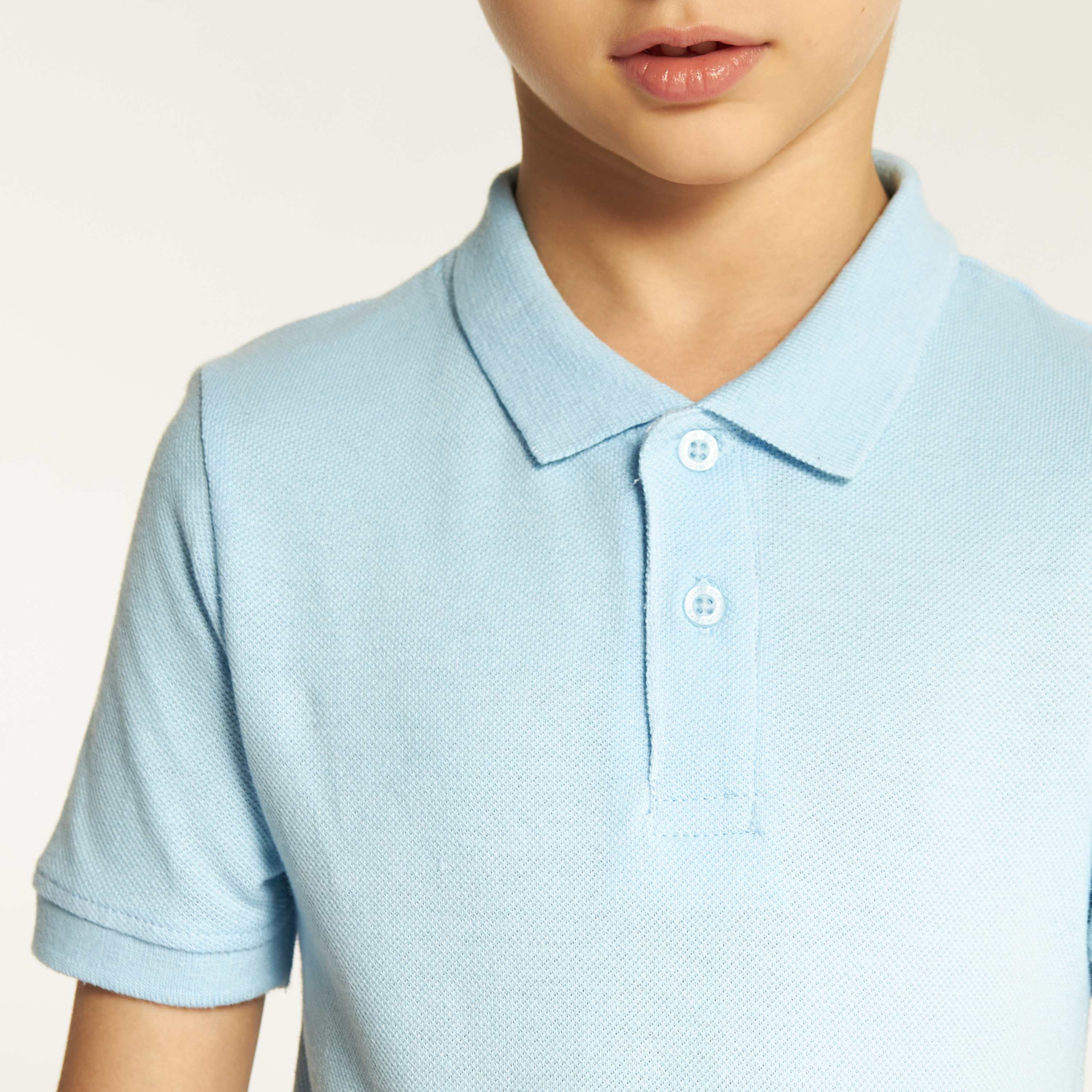 Juniors Solid Short Sleeves Polo T-shirt-boys-clothing-schoolwear-tshirtsandpolos-image-3