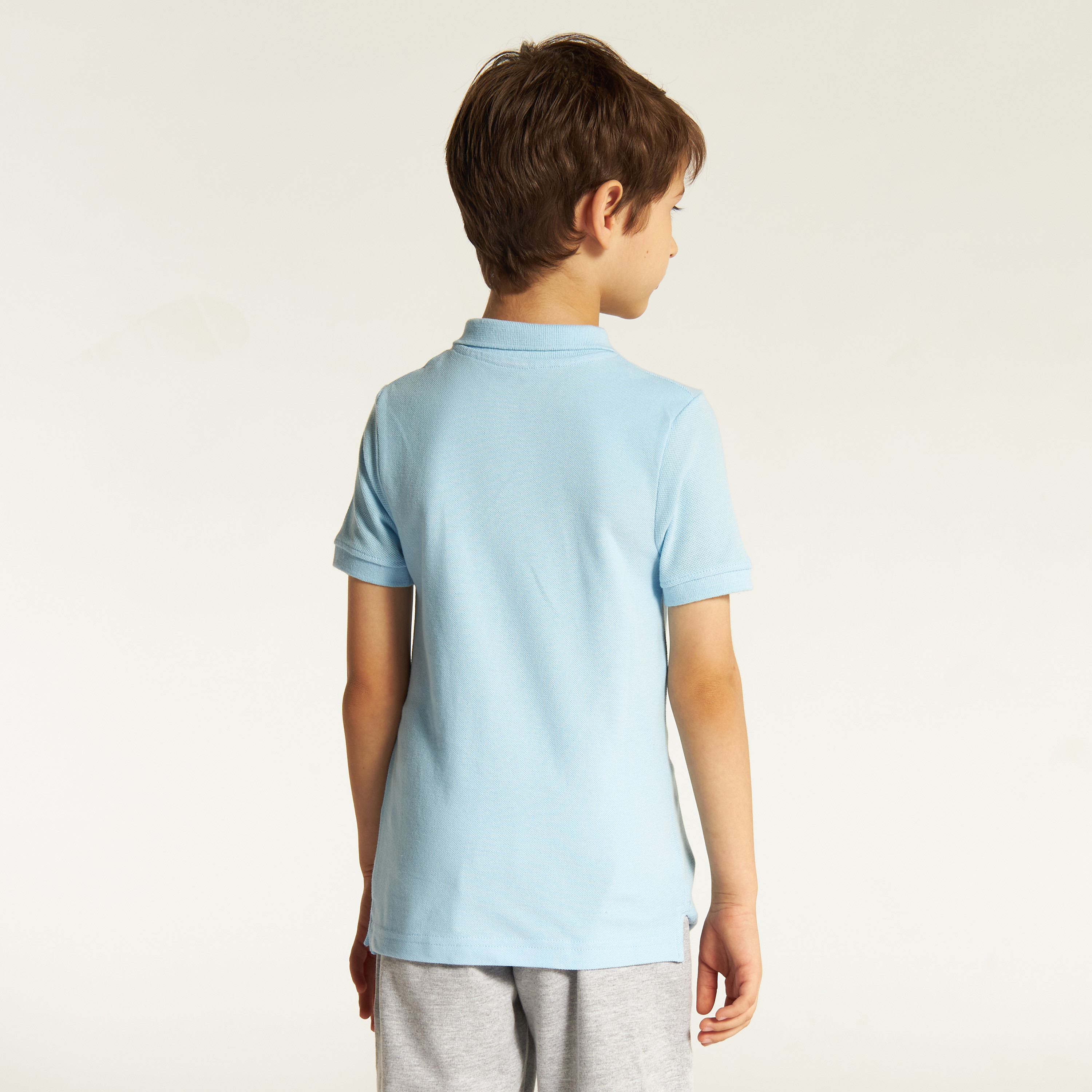 Juniors Solid Short Sleeves Polo T-shirt-boys-clothing-schoolwear-tshirtsandpolos-image-4