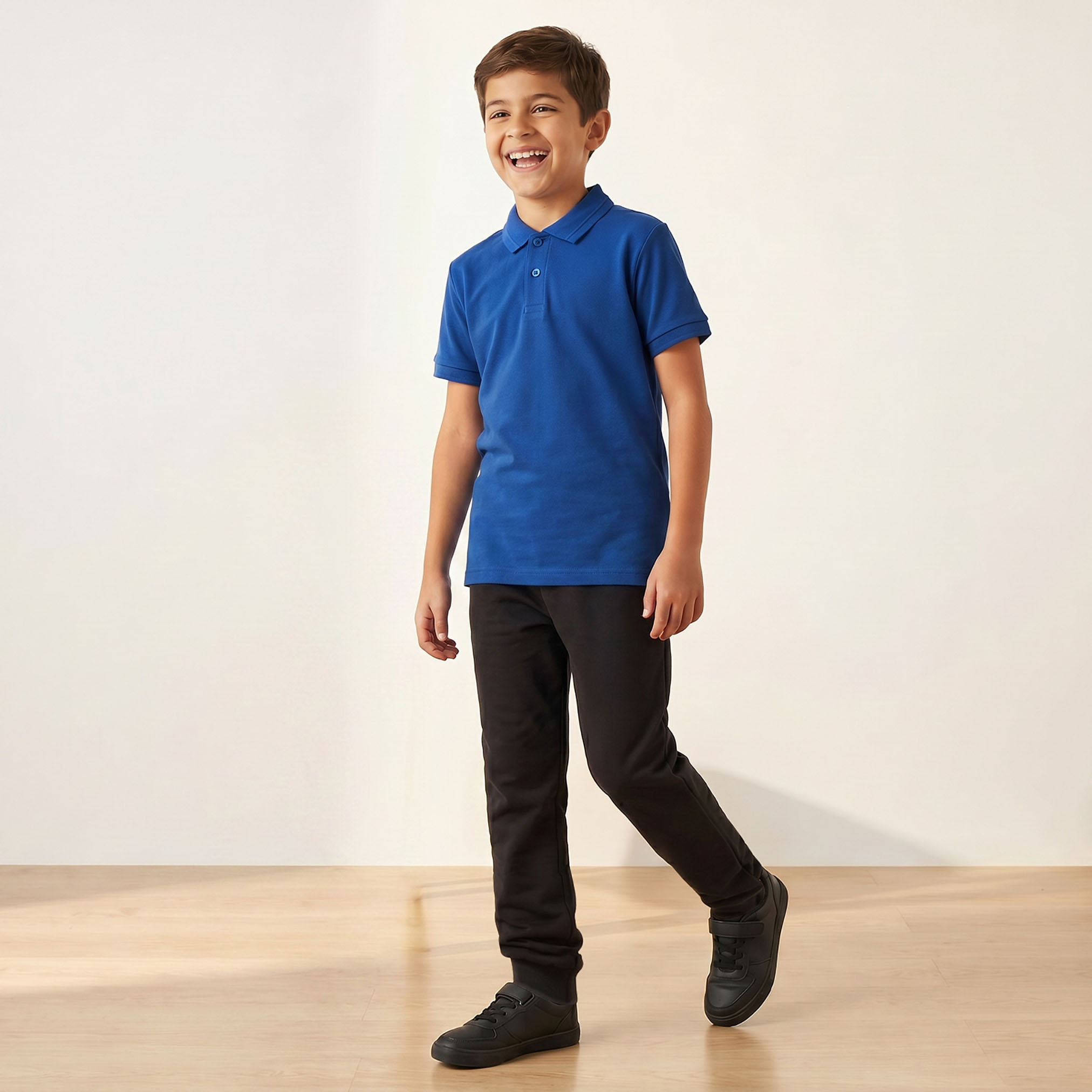 Juniors Solid Short Sleeves Polo T-shirt-boys-clothing-tshirtsandpolos-image-2