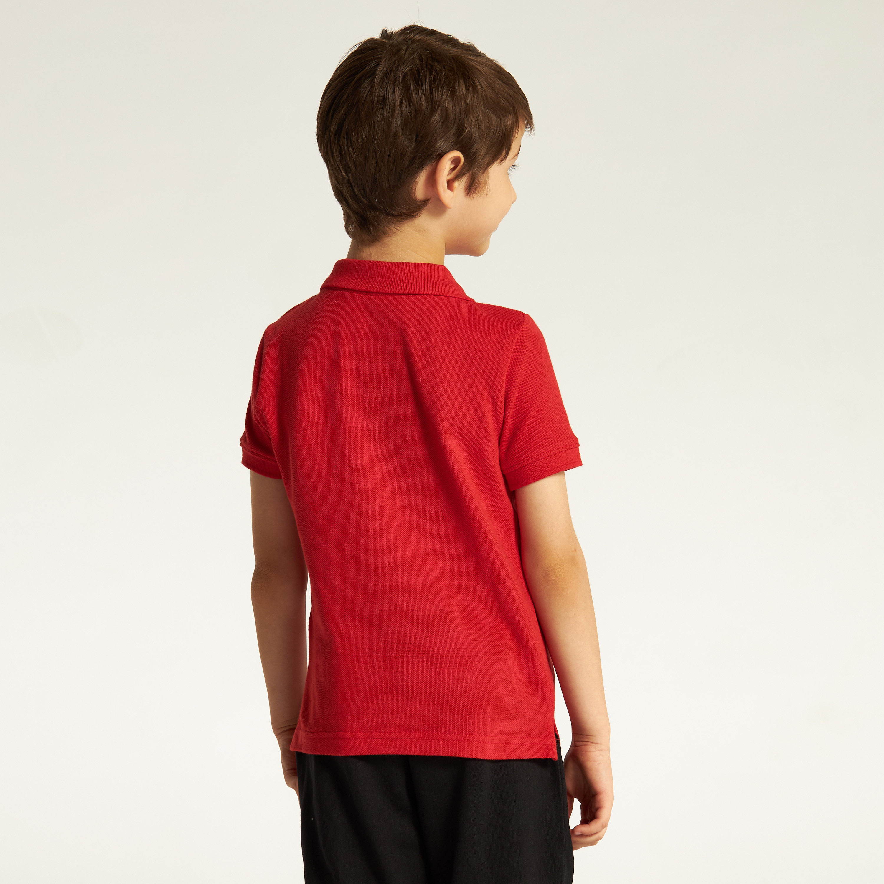 Juniors Solid Short Sleeves Polo T-shirt-boys-clothing-schoolwear-tshirtsandpolos-image-4