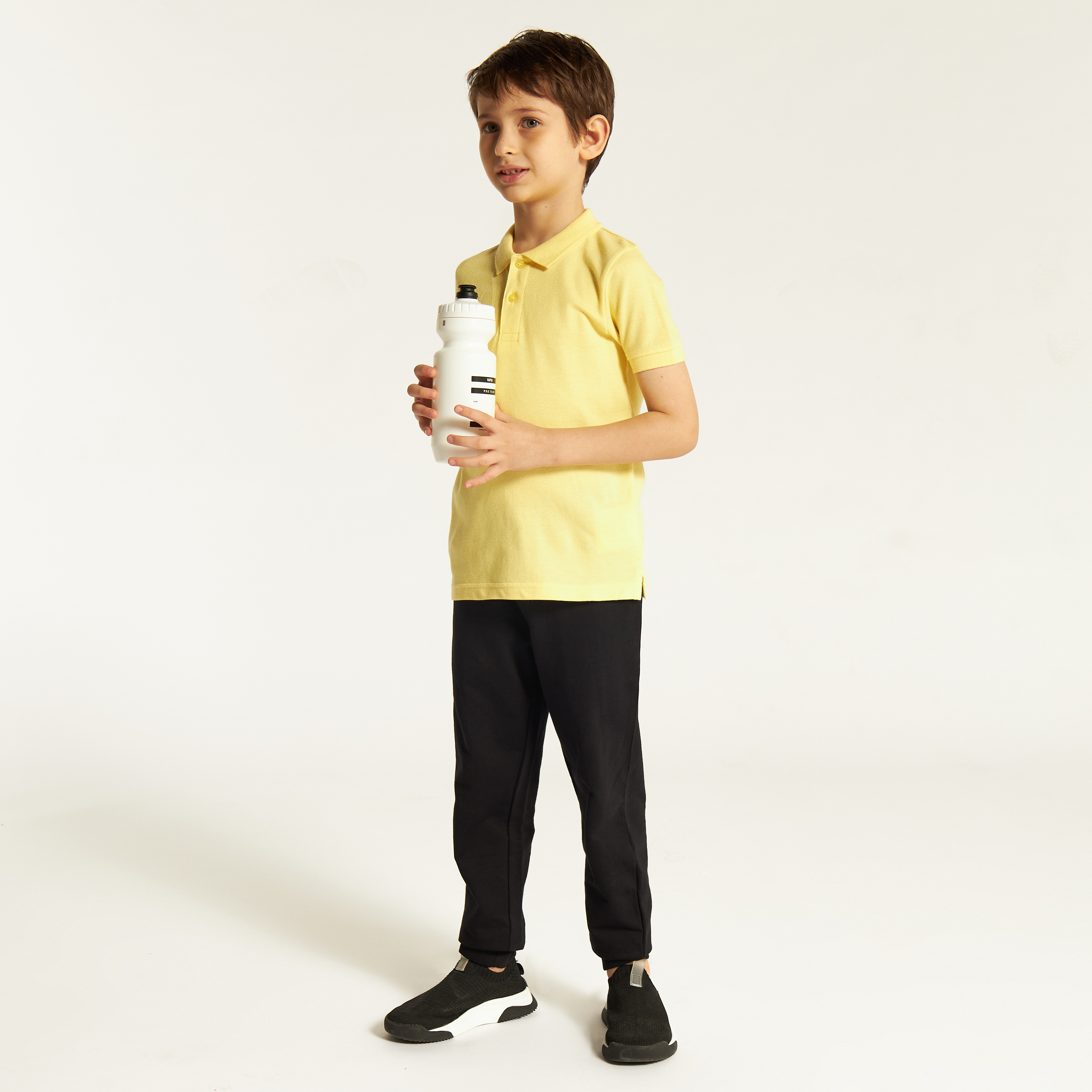 تيشيرت بولو سادة بأكمام قصيرة من جونيورز-boys-clothing-tshirtsandpolos-image-1