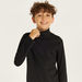 Juniors Solid T-shirt with Long Sleeves and High Neck-Tops-thumbnail-2