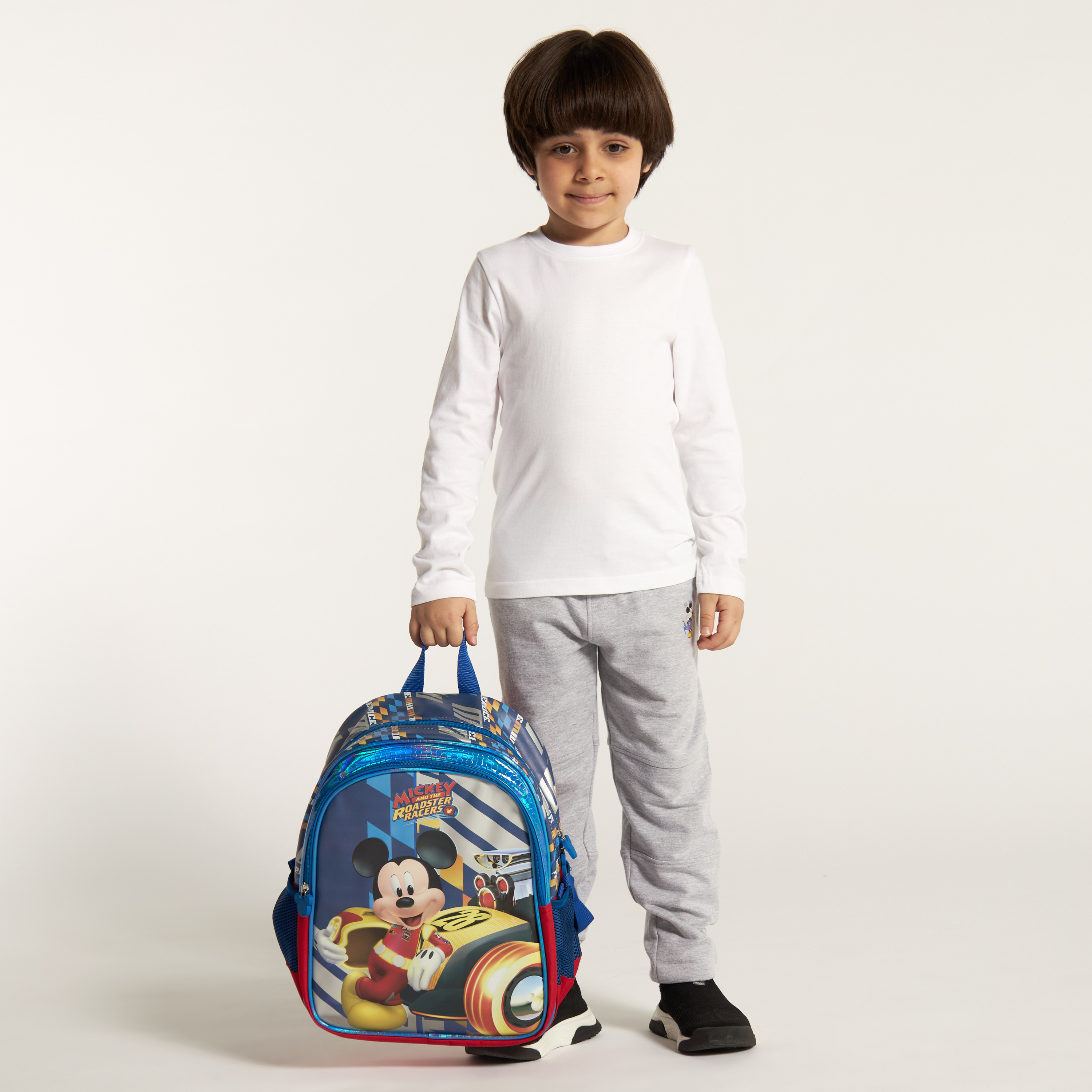 تيشيرت سادة بياقة ضيّقة وأكمام طويلة من جونيورز-boys-clothing-schoolwear-tshirtsandpolos-image-3