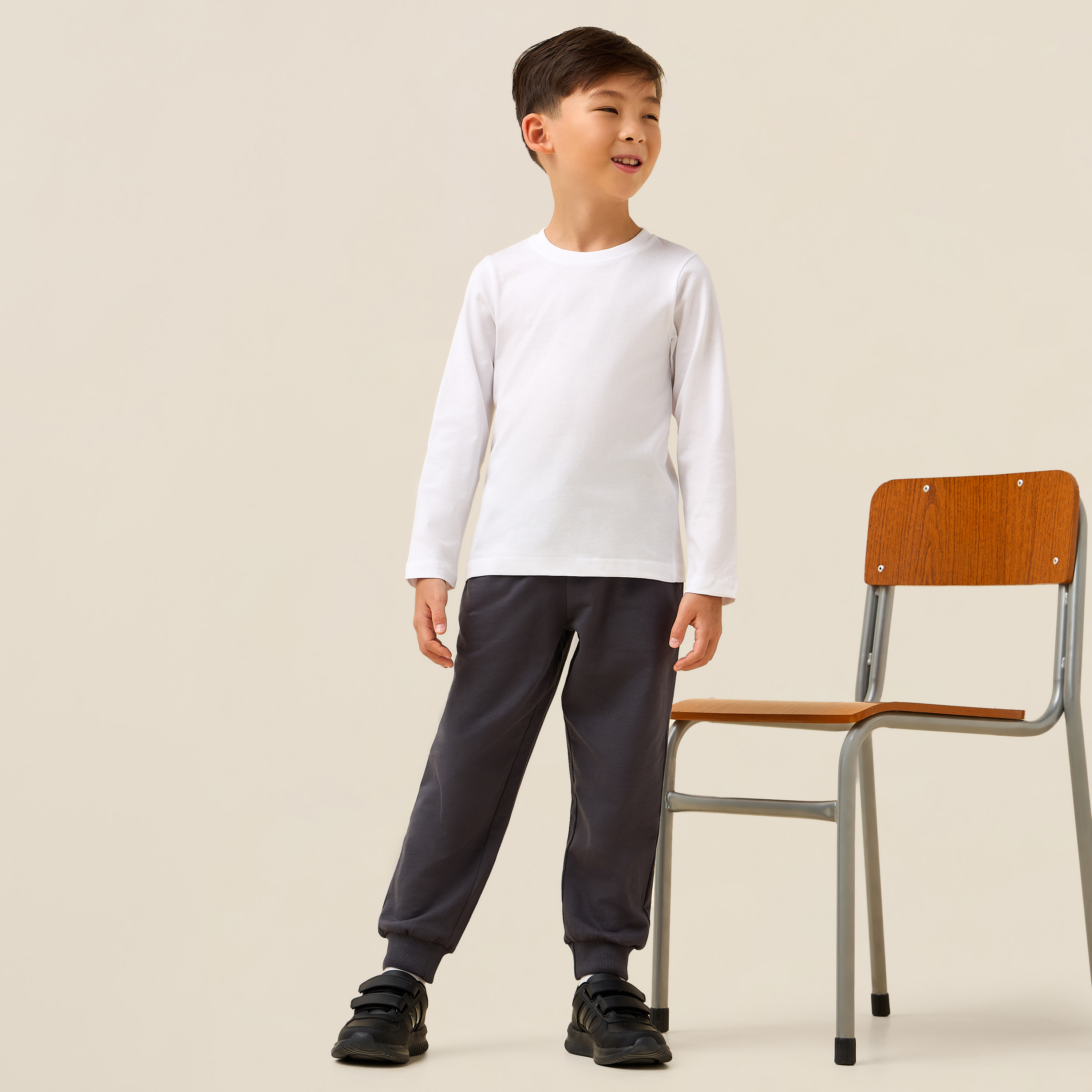 تيشيرت بأكمام طويلة وياقة مستديرة من جونيورز-boys-clothing-tshirtsandpolos-image-2