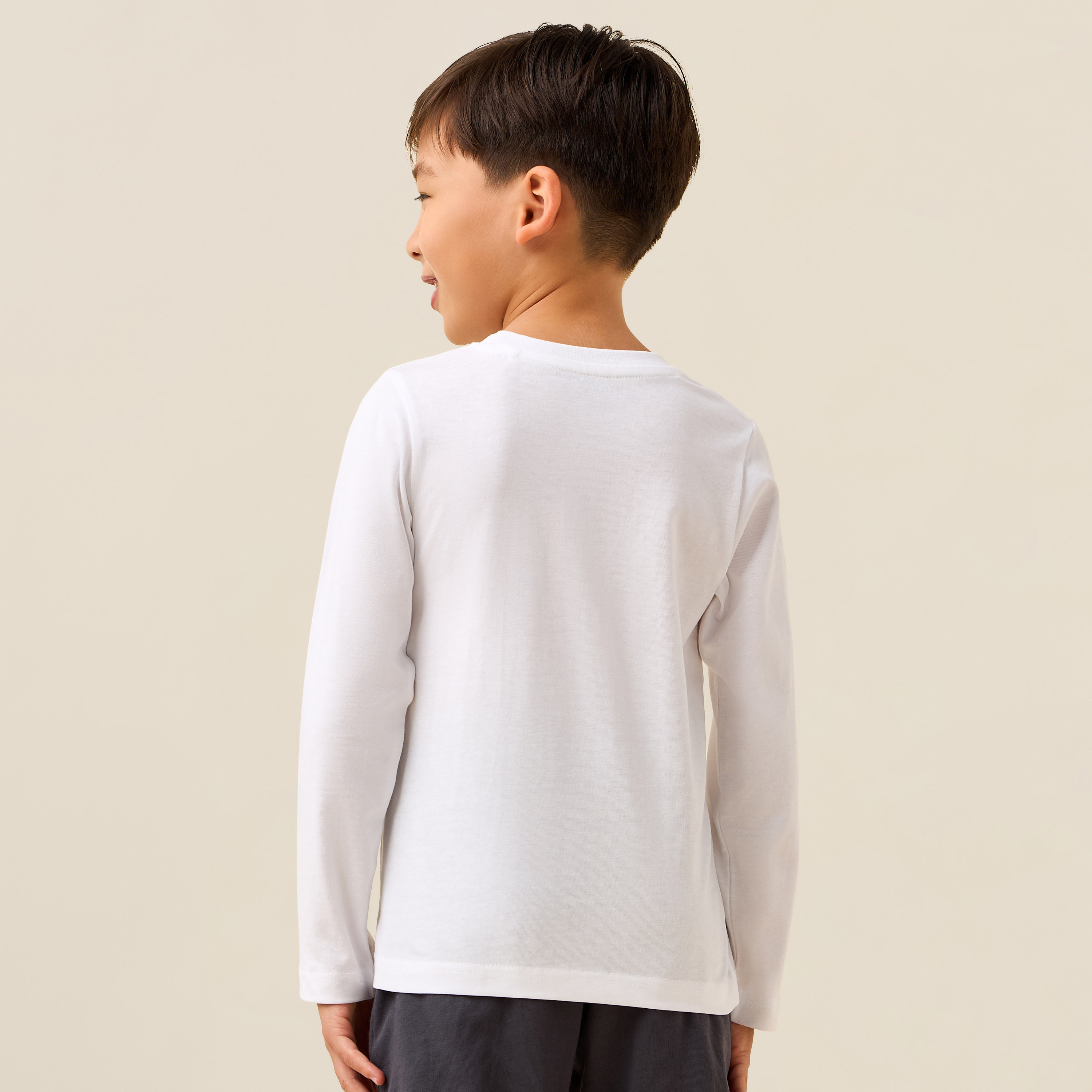 تيشيرت بأكمام طويلة وياقة مستديرة من جونيورز-boys-clothing-tshirtsandpolos-image-3