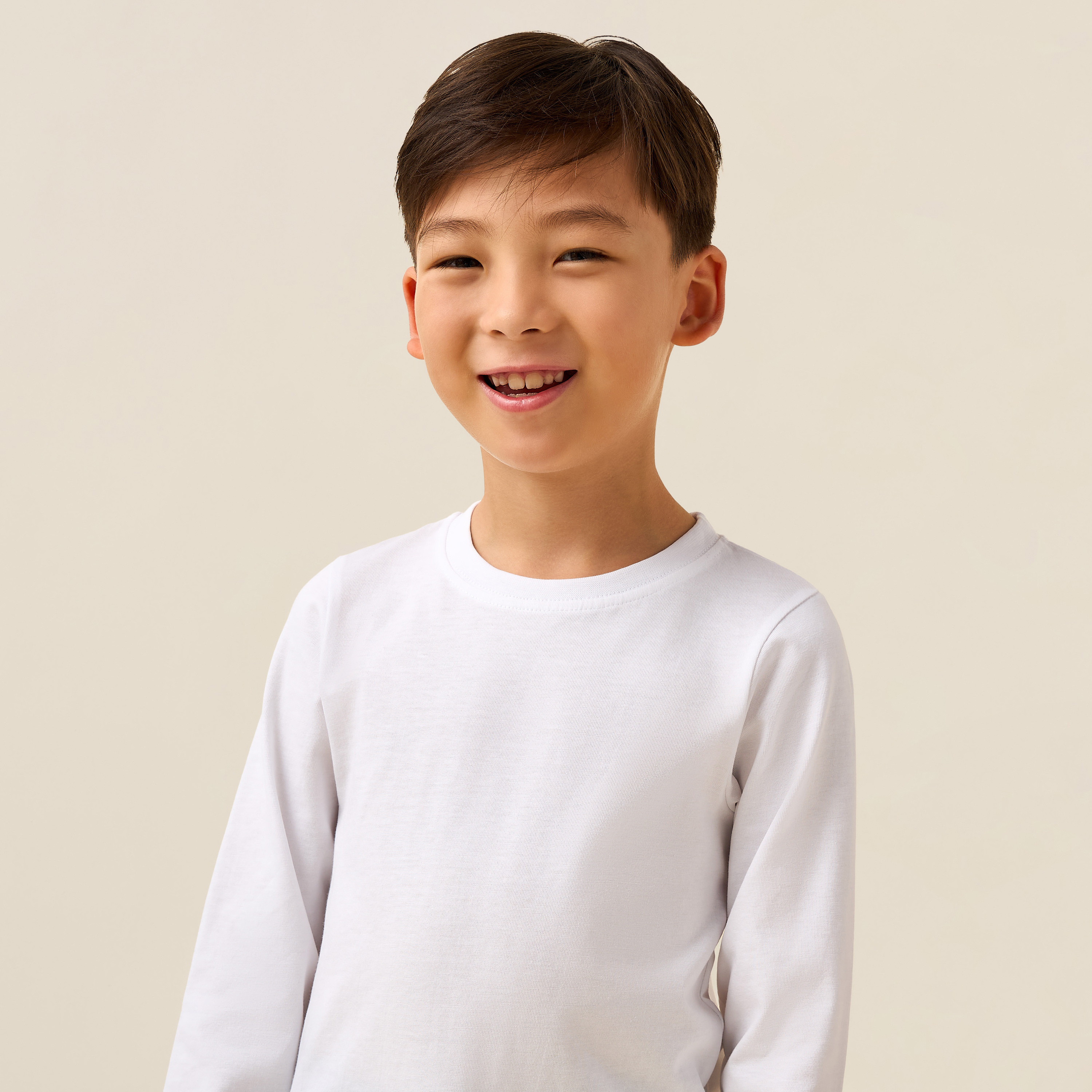 تيشيرت بأكمام طويلة وياقة مستديرة من جونيورز-boys-clothing-tshirtsandpolos-image-5