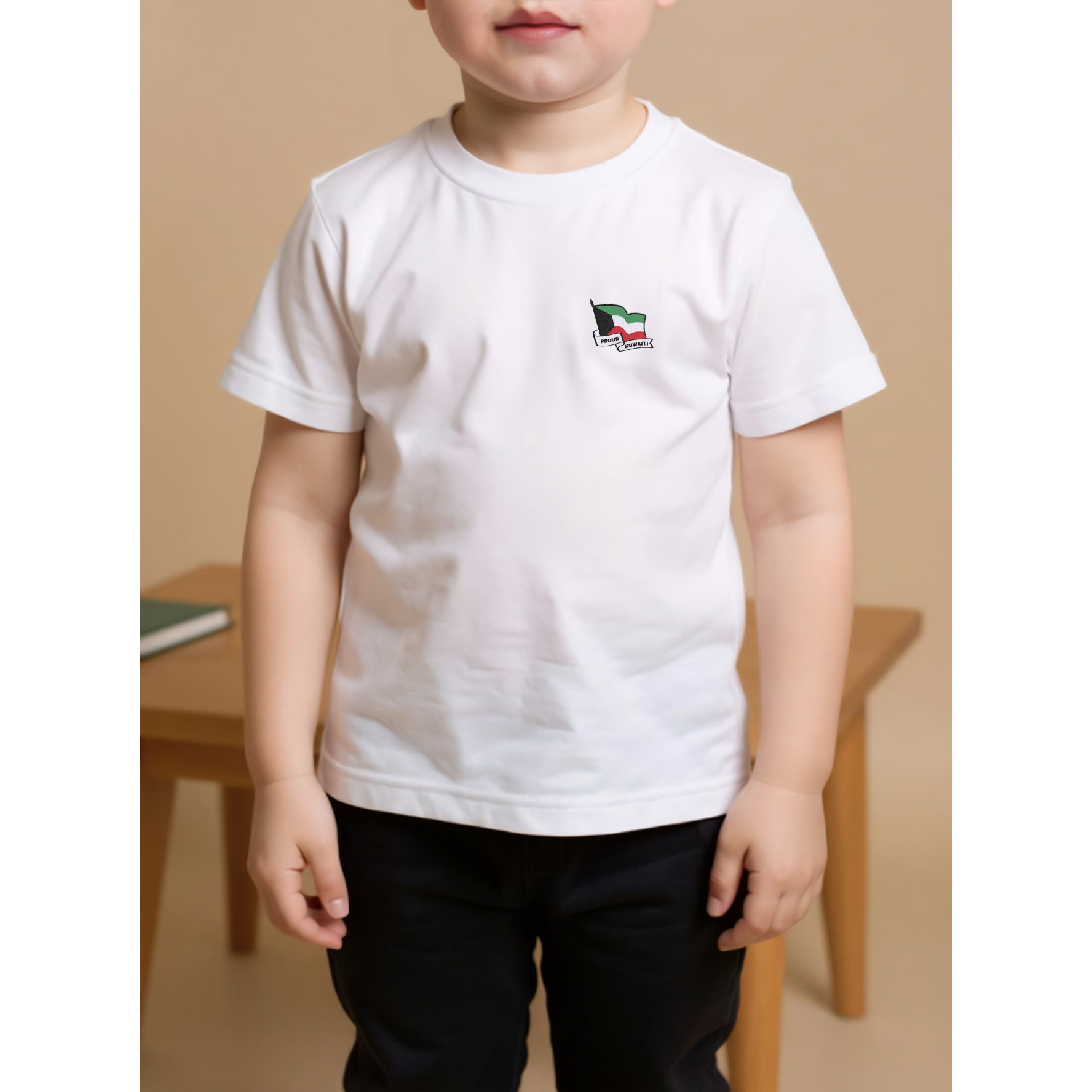 Juniors Kuwait National Day Print T-shirt with Short Sleeves-boys-clothing-tshirtsandpolos-image-4