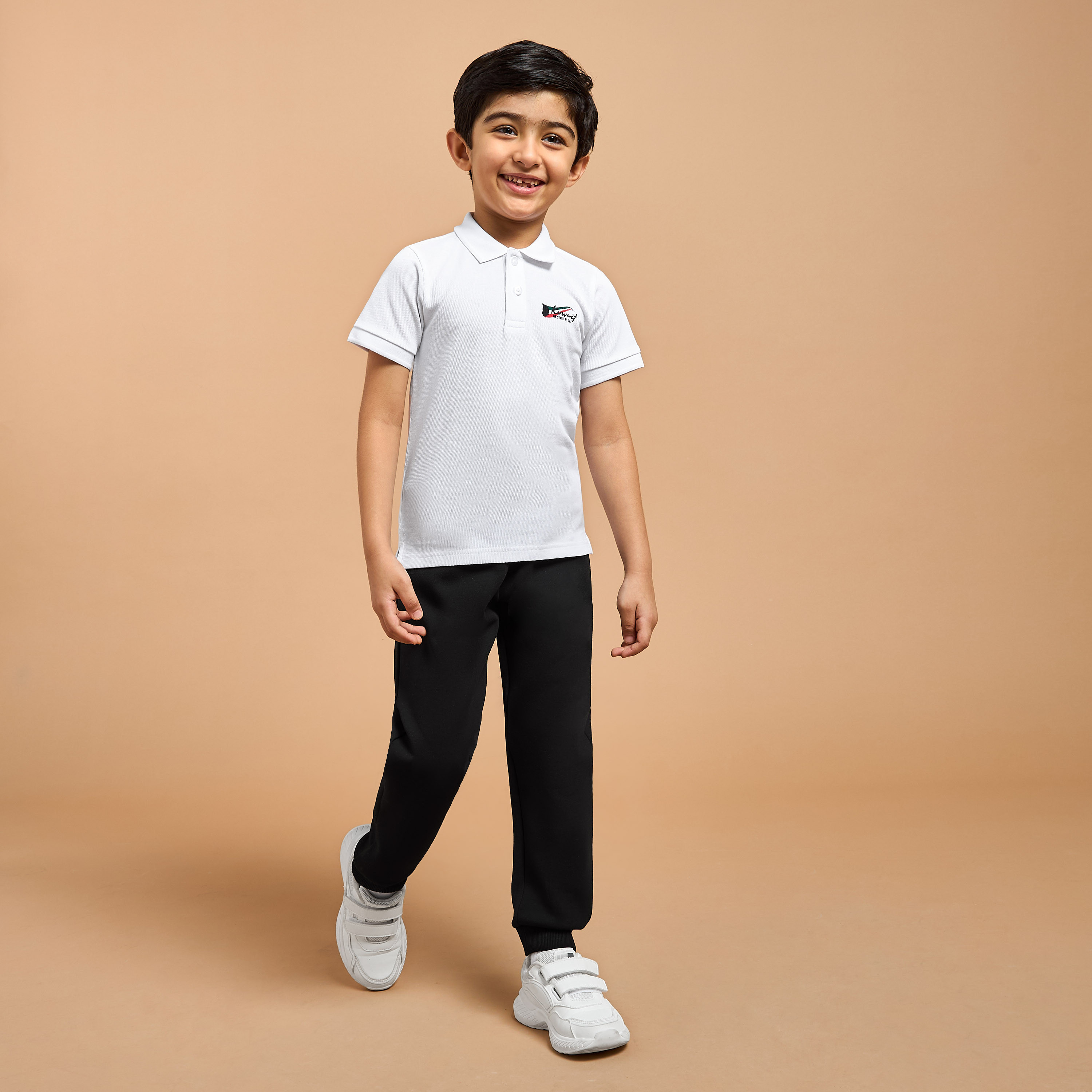 Juniors Kuwait National Day Print Polo T-shirt with Short sleeves-boys-clothing-schoolwear-tshirtsandpolos-image-2