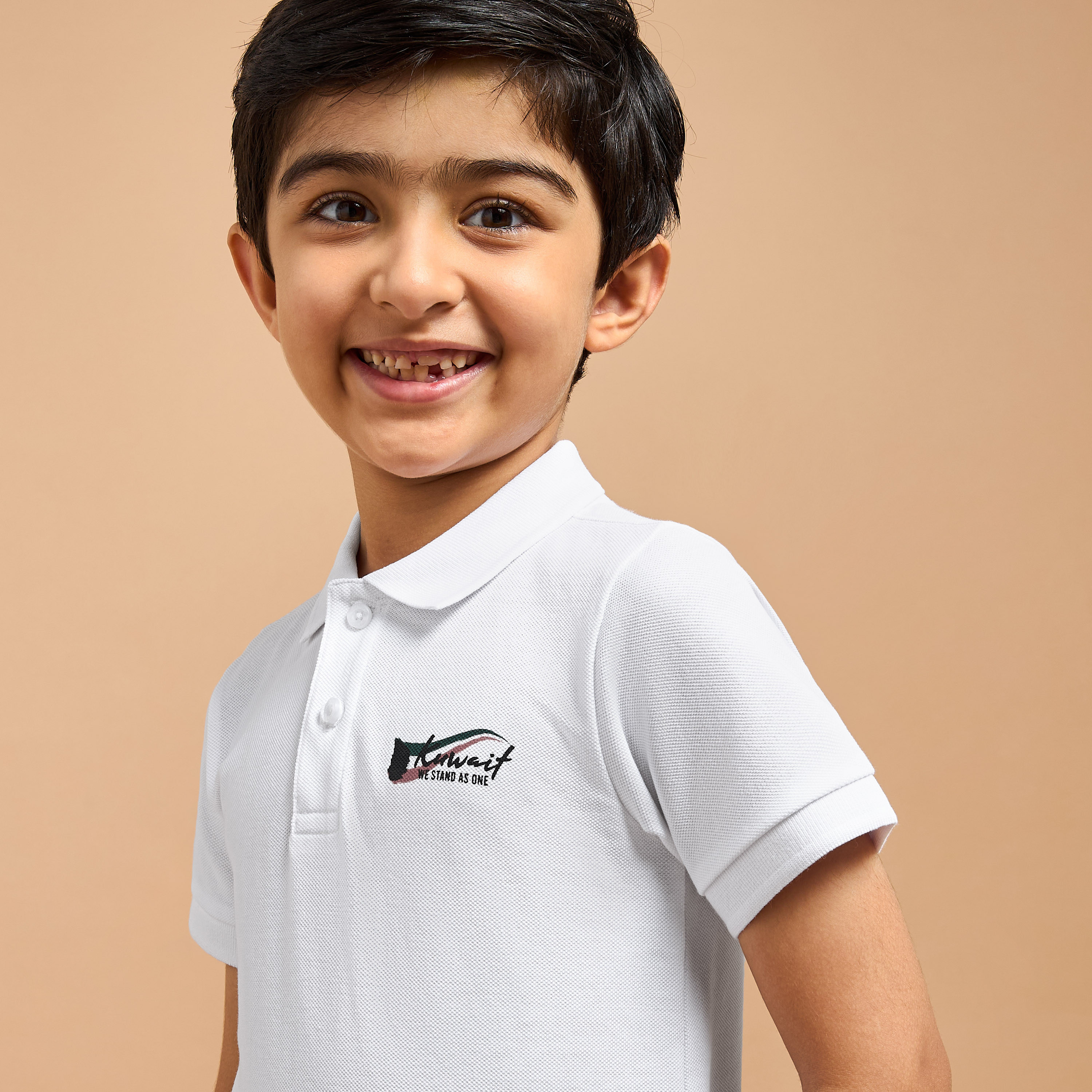 Juniors Kuwait National Day Print Polo T-shirt with Short sleeves-boys-clothing-schoolwear-tshirtsandpolos-image-4