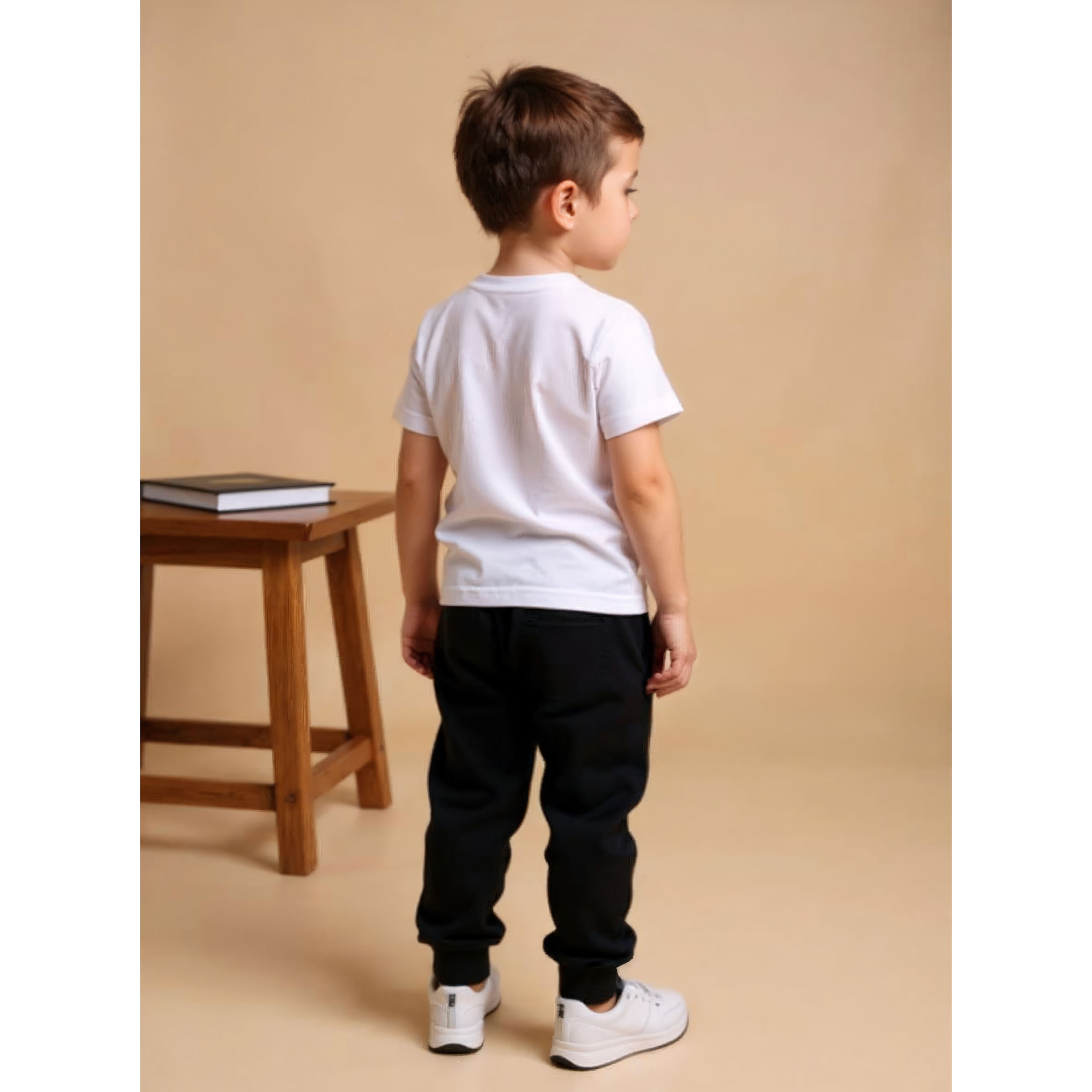 Juniors KSA National Day Print T-shirt with Short Sleeves-boys-clothing-tshirtsandpolos-image-3
