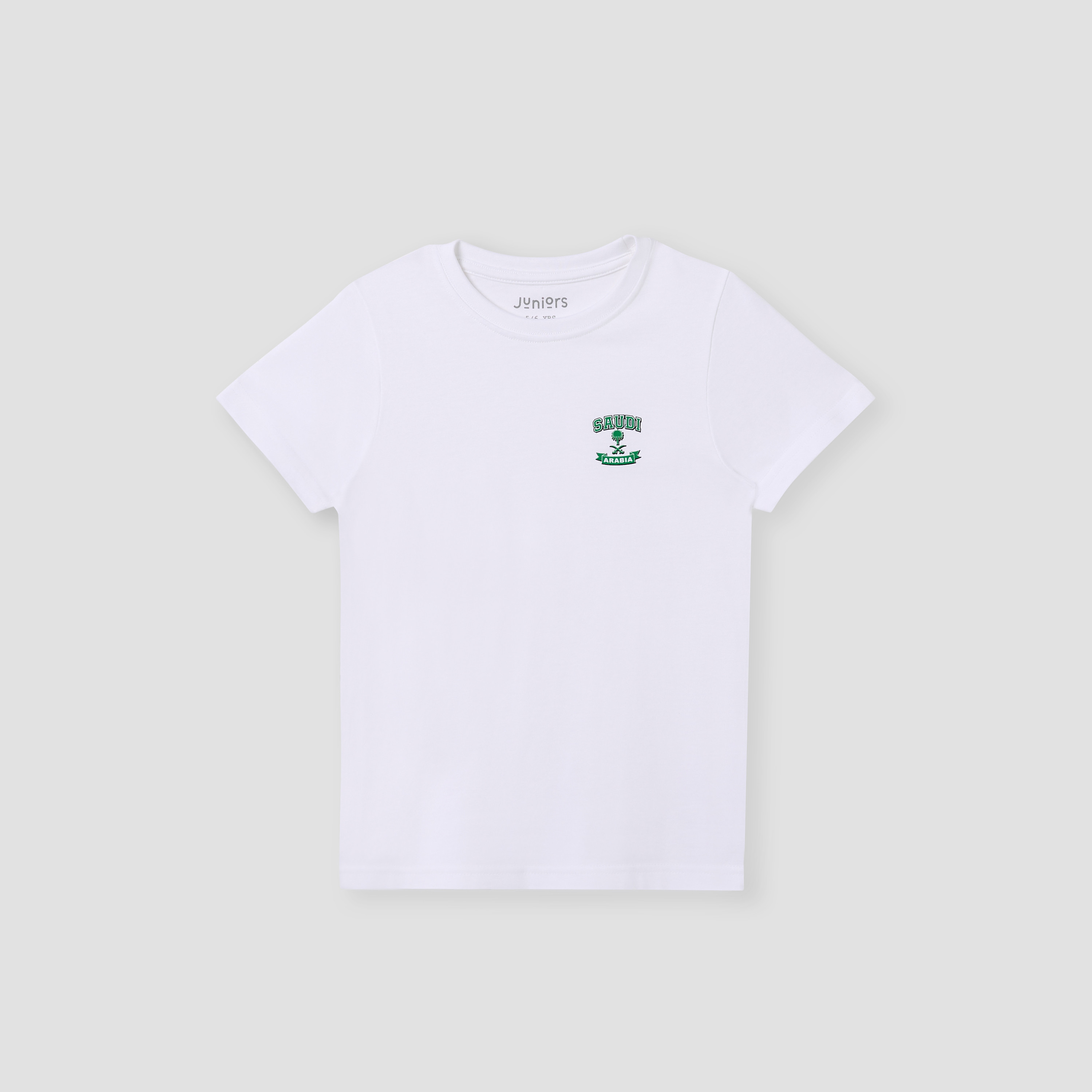 Juniors KSA National Day Print T-shirt with Short Sleeves-boys-clothing-tshirtsandpolos-image-5