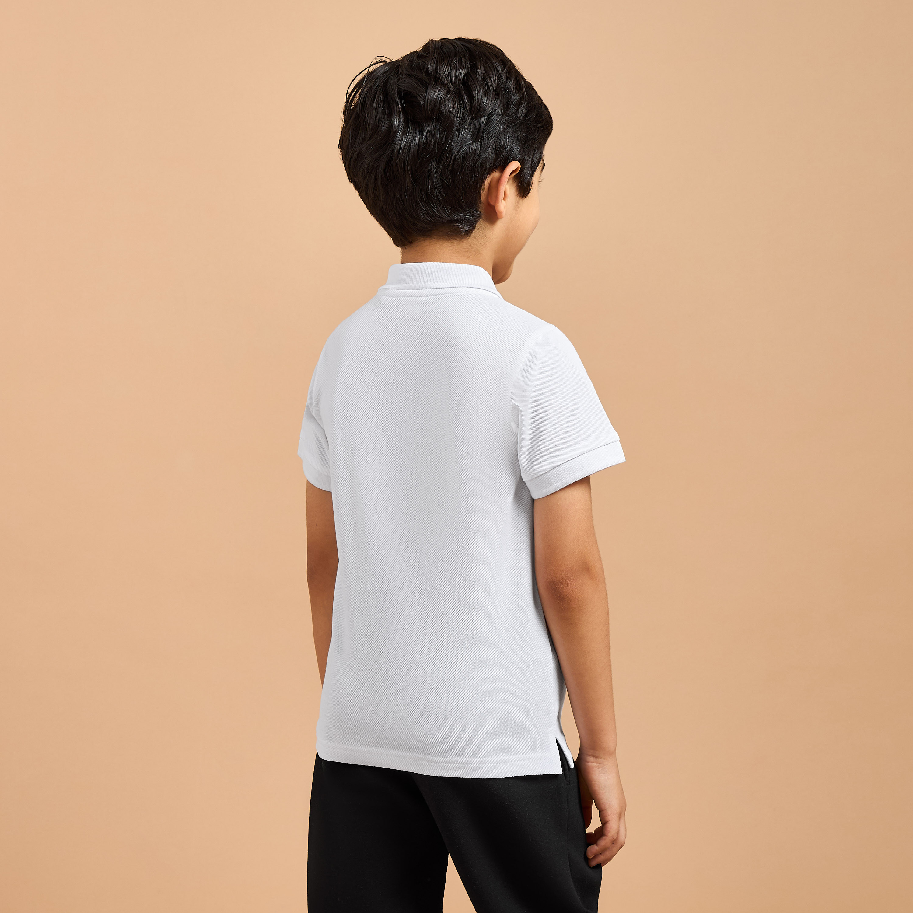 Juniors KSA National Day Print Polo T-shirt with Short Sleeves-boys-clothing-tshirtsandpolos-image-3