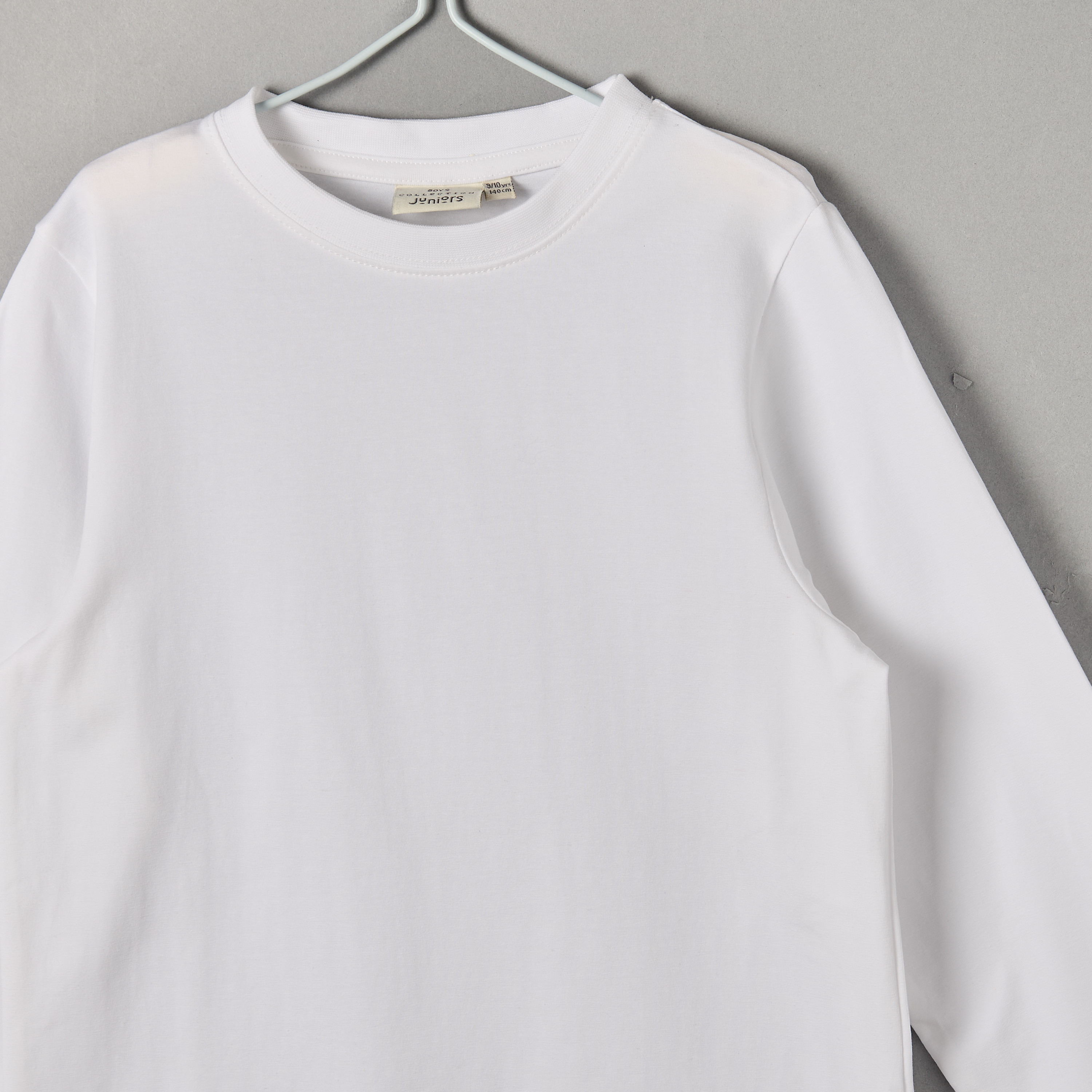 تيشيرت بأكمام طويلة وياقة ضيقة من جونيورز-boys-clothing-tshirtsandpolos-image-4