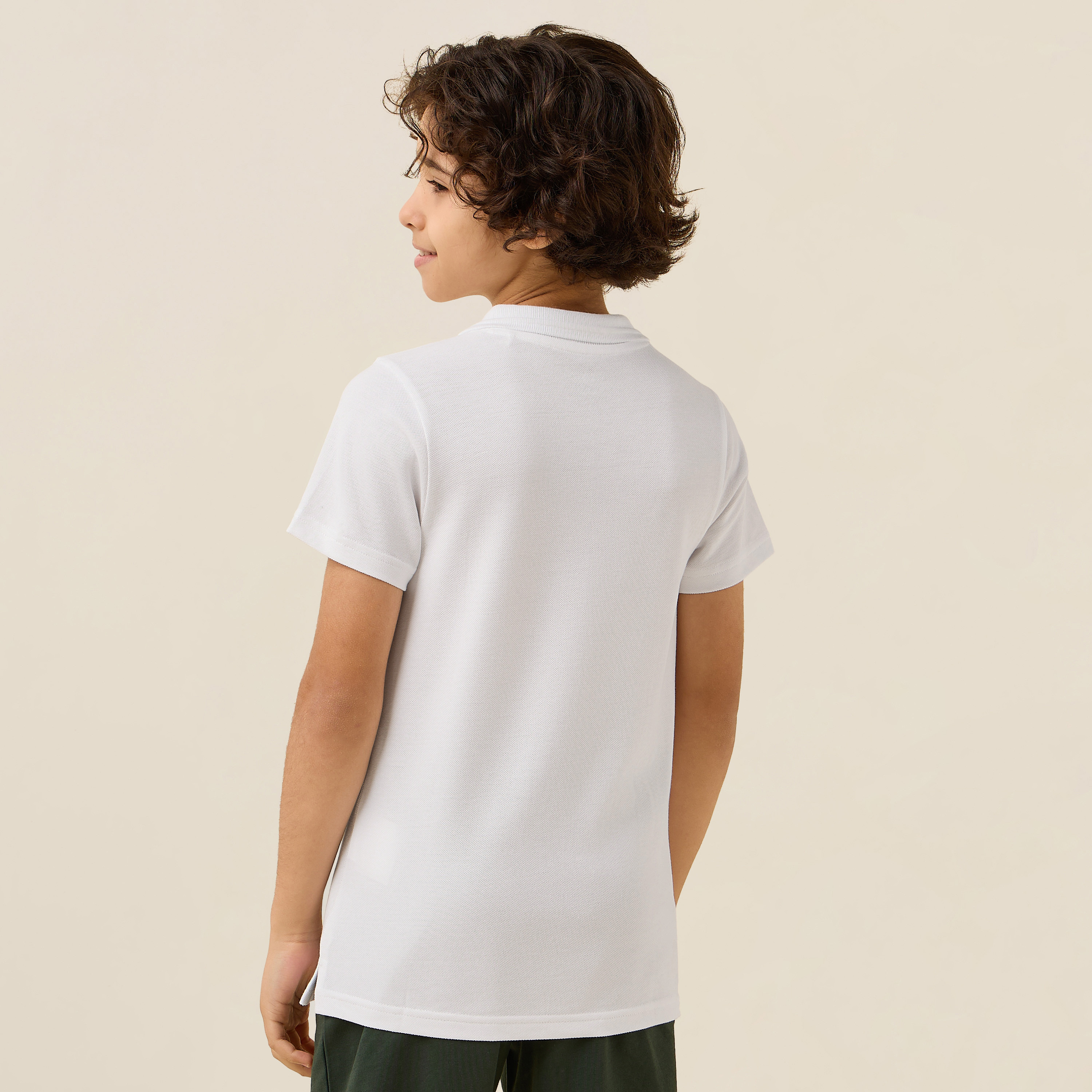 Juniors Collared Short Sleeves Polo T-shirt with KSA National Day Print-boys-clothing-tshirtsandpolos-image-3