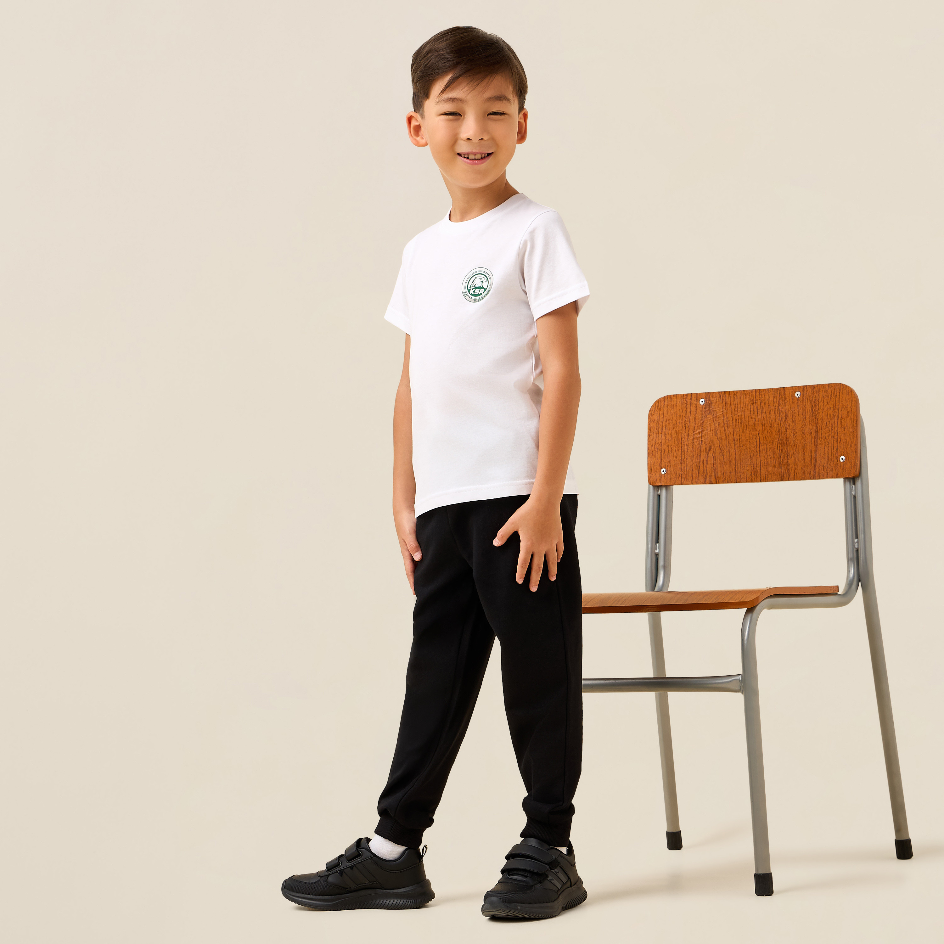 Juniors Crew Neck Short Sleeves T-shirt with KSA National Day Print-boys-clothing-tshirtsandpolos-image-2