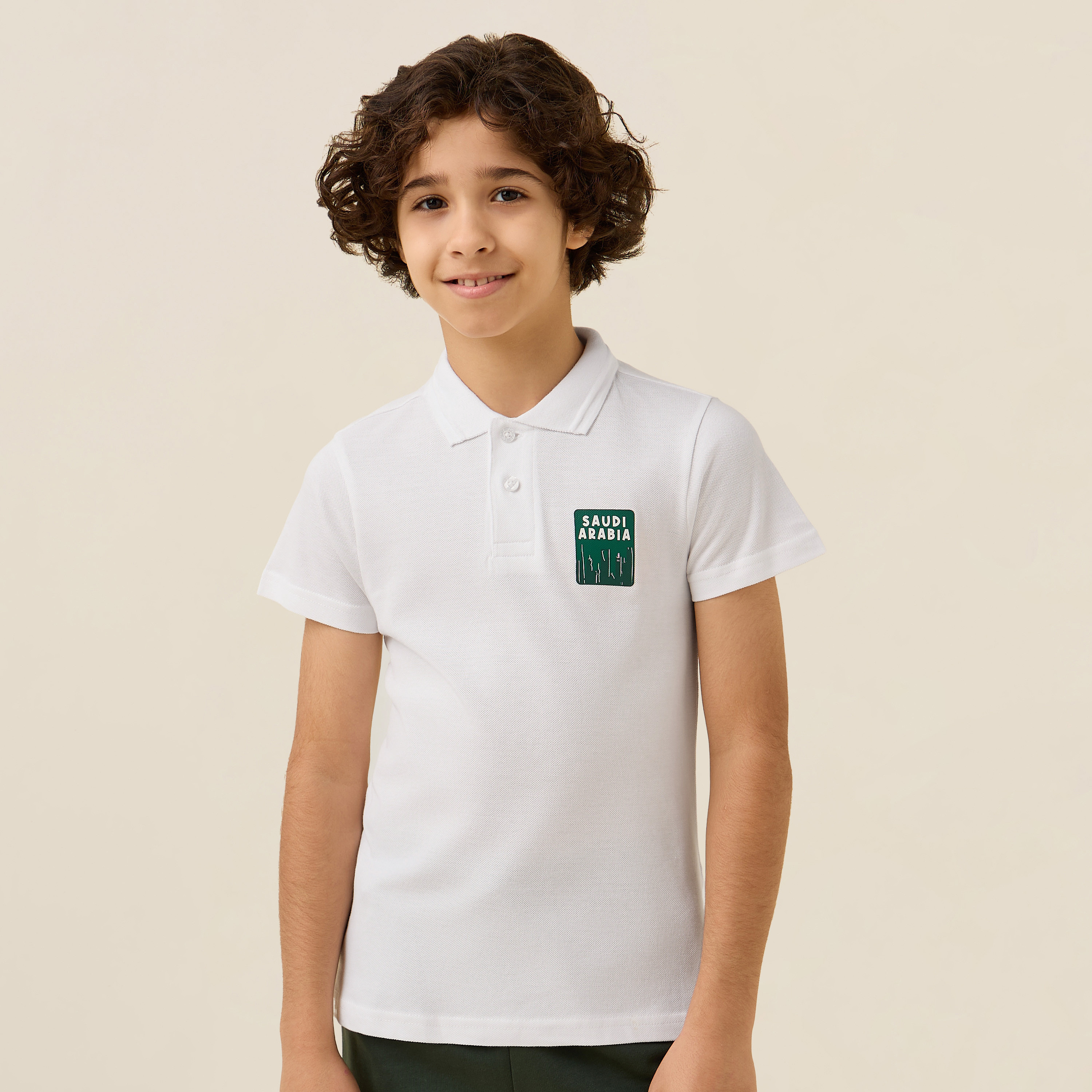 تيشيرت بياقة وأكمام قصيرة وطبعات من جونيورز-boys-clothing-tshirtsandpolos-image-1