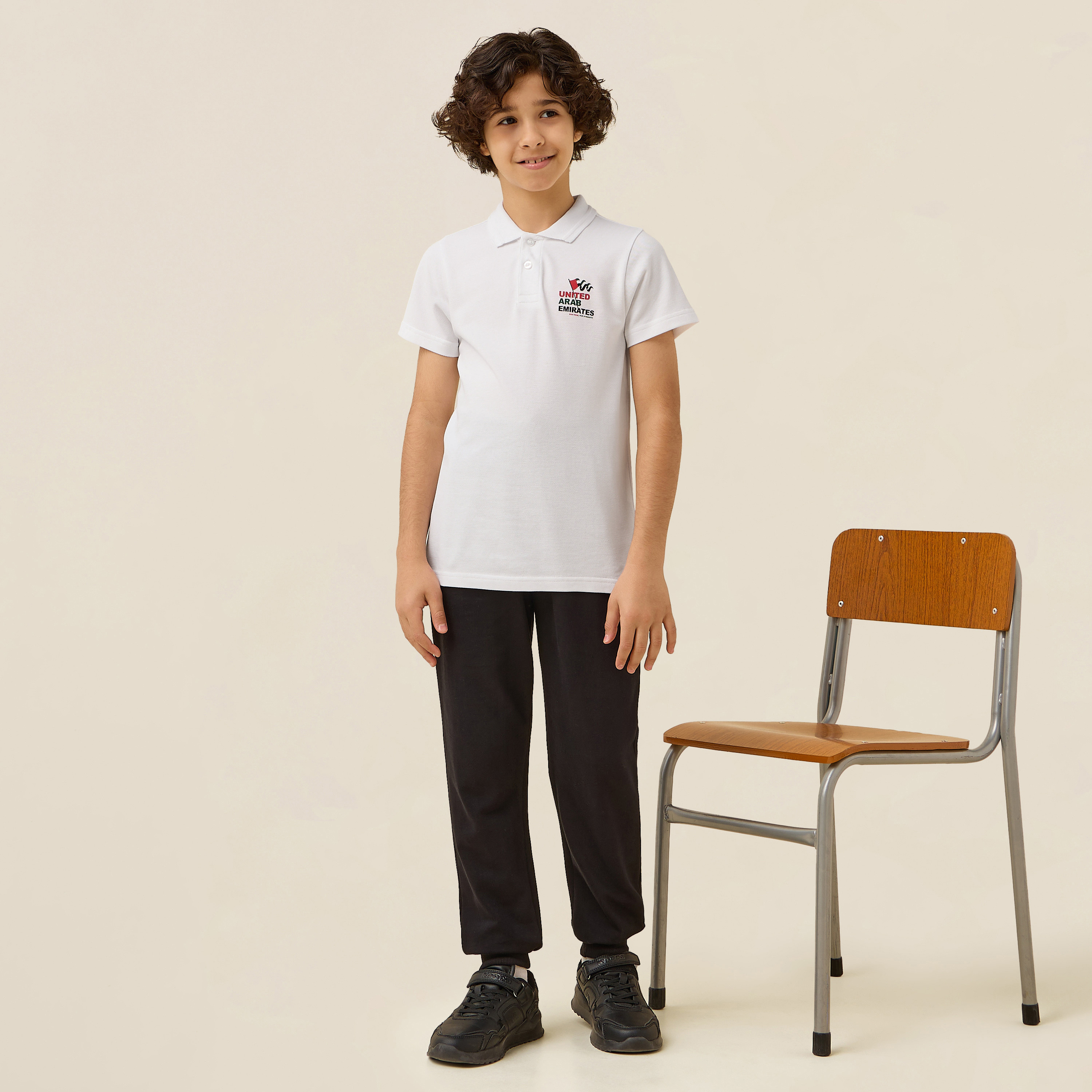 Juniors Collared Short Sleeves Polo T-shirt with UAE National Day Print-boys-clothing-tshirtsandpolos-image-2