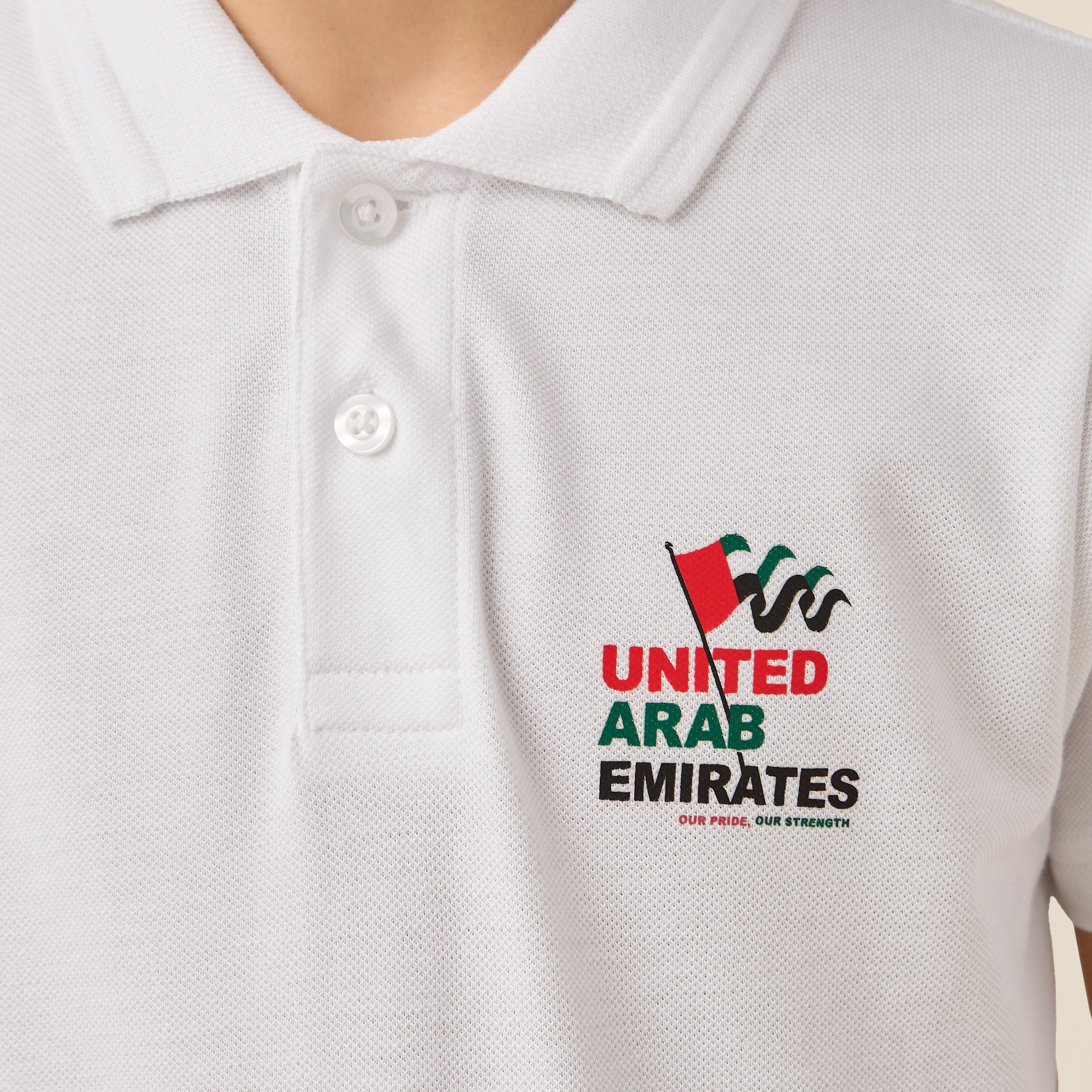 Juniors Collared Short Sleeves Polo T-shirt with UAE National Day Print-boys-clothing-tshirtsandpolos-image-5