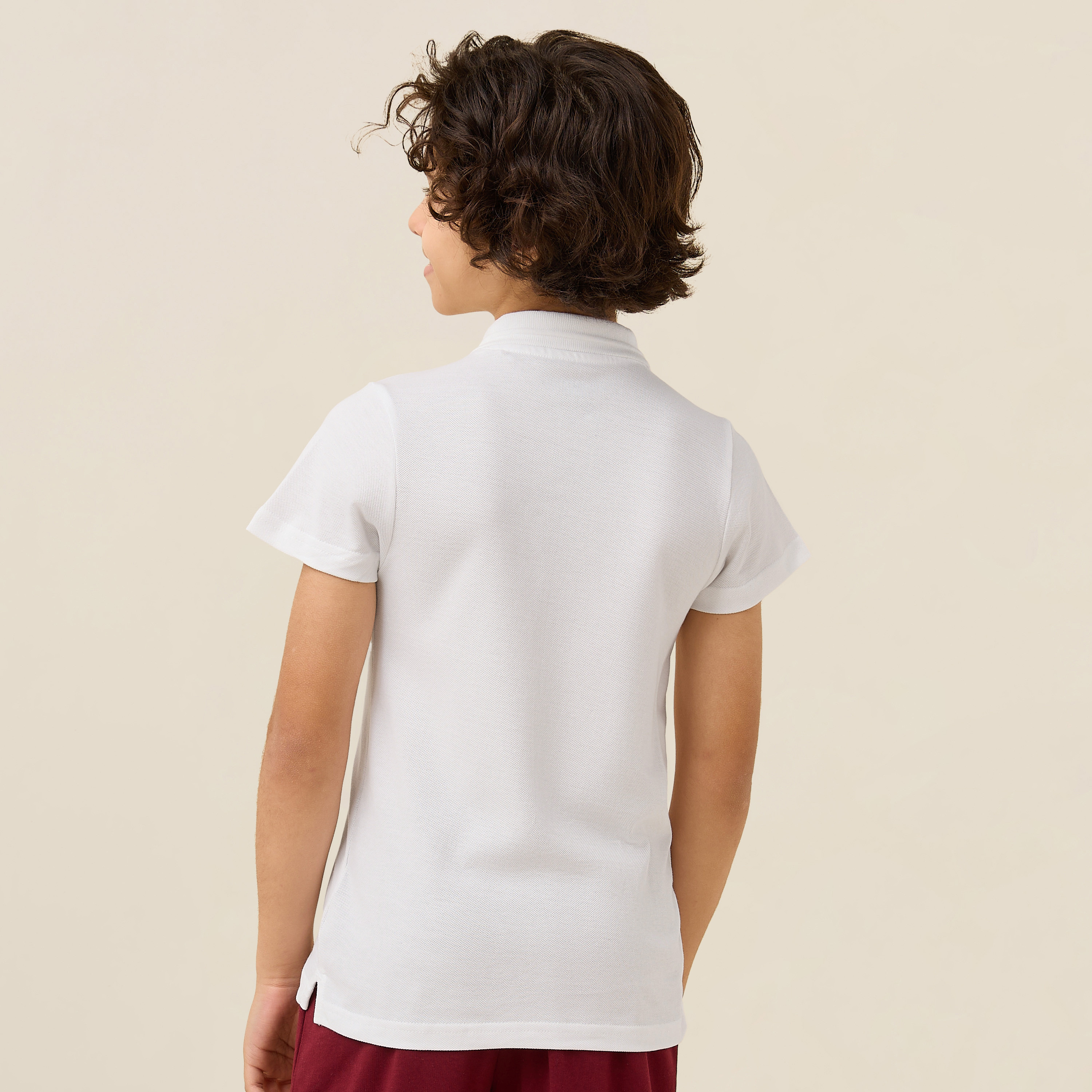 Juniors Collared Short Sleeves T-shirt with Qatar Print-boys-clothing-tshirtsandpolos-image-3