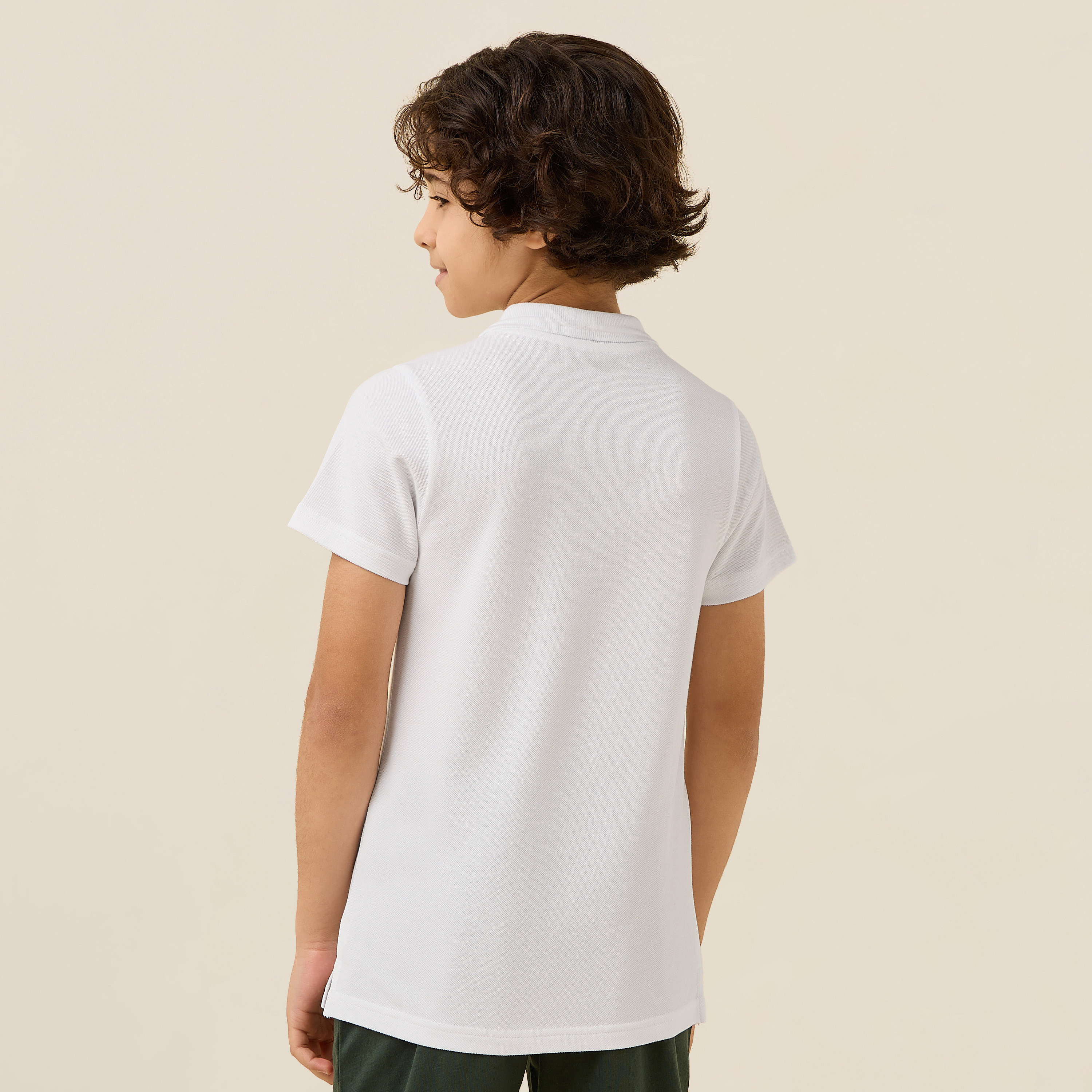 Juniors Collared Short Sleeves Polo T-shirt with Kuwait National Day Print-boys-clothing-tshirtsandpolos-image-3