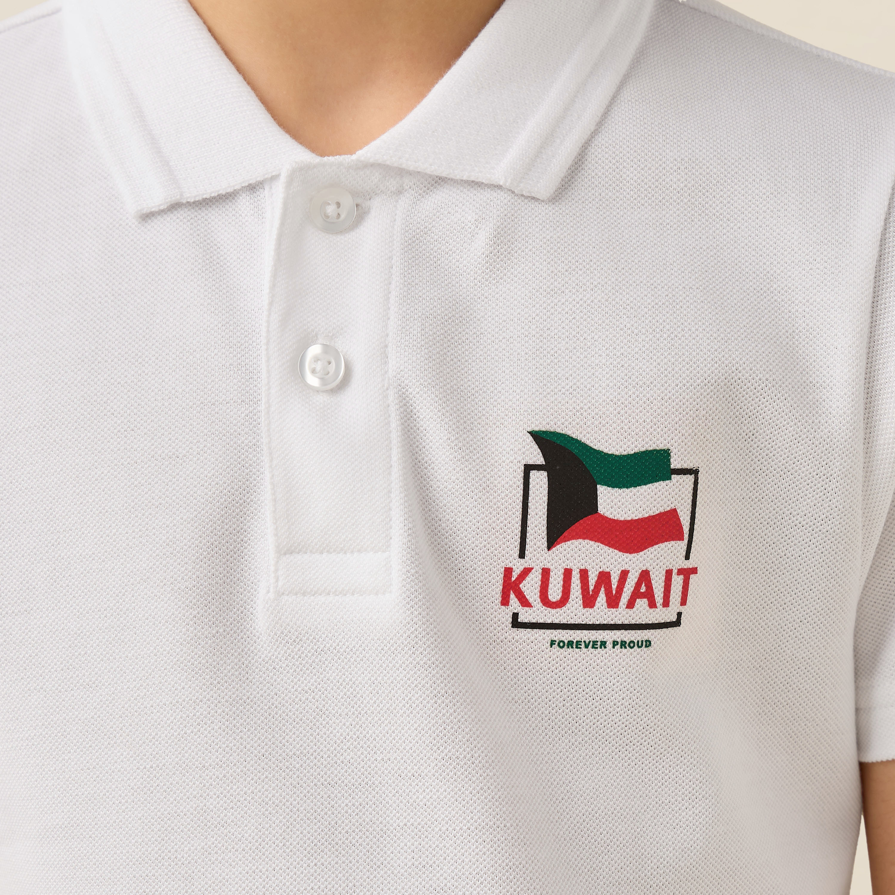 Juniors Collared Short Sleeves Polo T-shirt with Kuwait National Day Print-boys-clothing-tshirtsandpolos-image-5