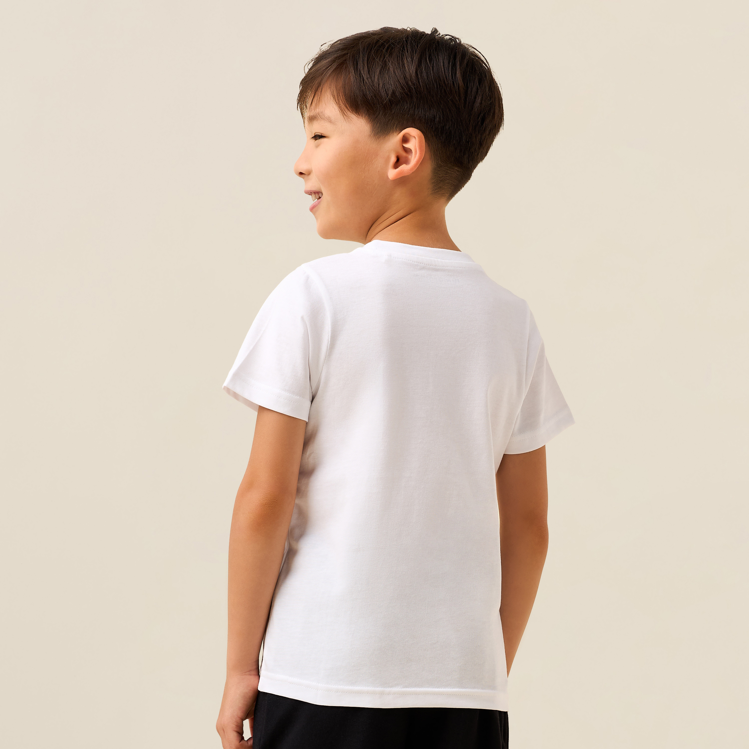 Juniors Crew Neck Short Sleeves T-shirt with Kuwait National Day Print-boys-clothing-tshirtsandpolos-image-3