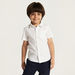 Juniors Solid Shirt with Chest Pocket and Short Sleeves-Tops-thumbnail-0