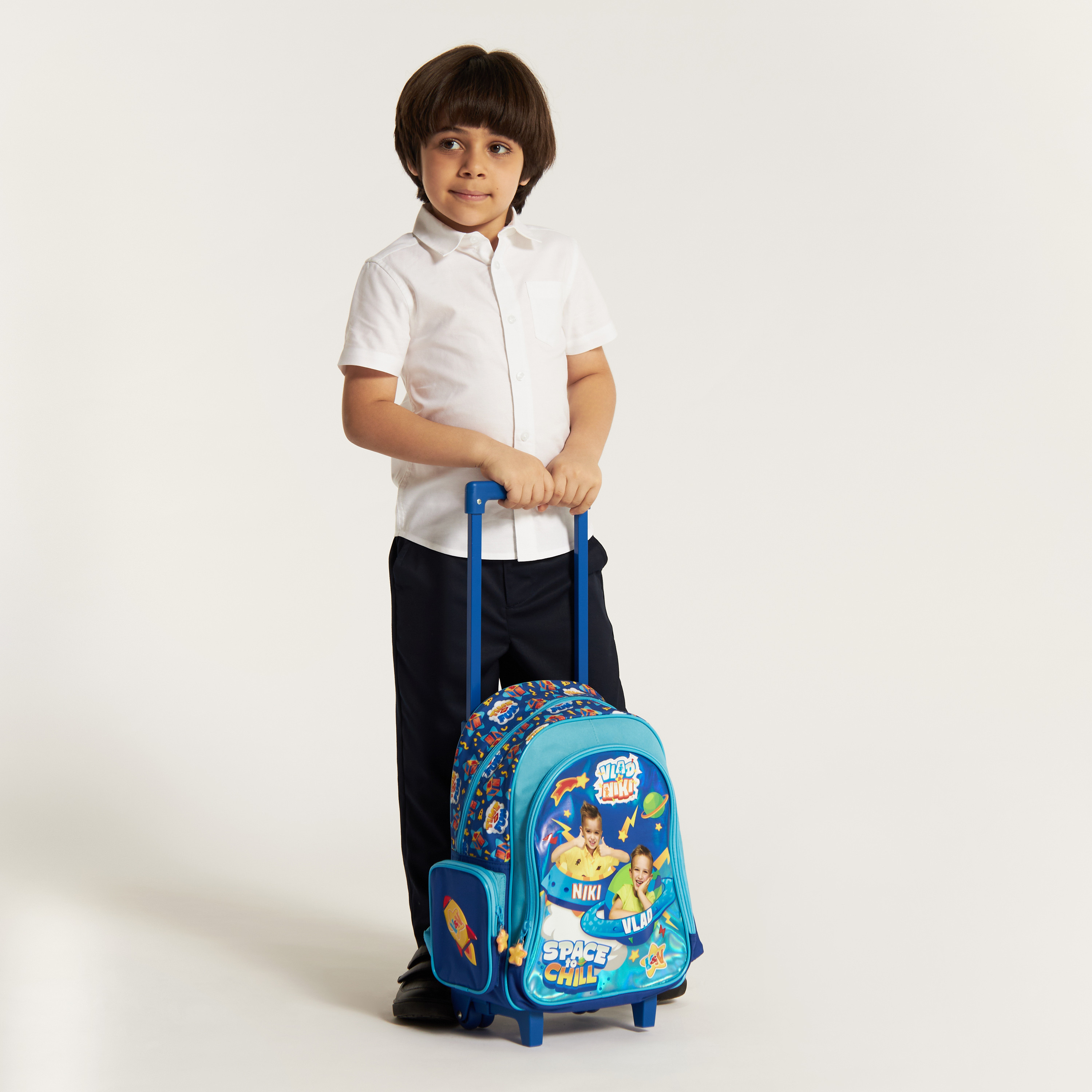 Juniors Solid Shirt with Chest Pocket and Short Sleeves-boys-clothing-shirts-image-2