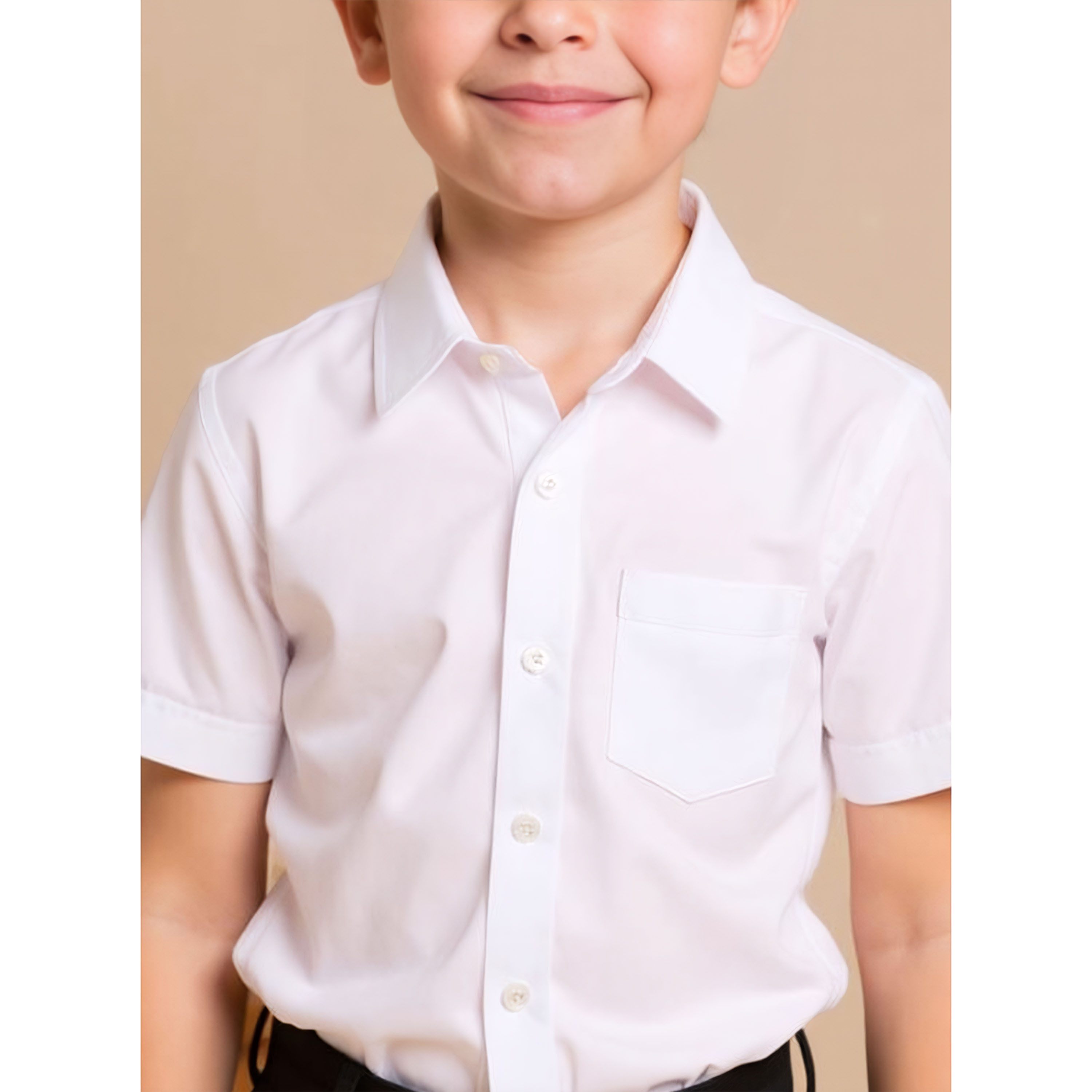 قميص بارز الملمس بأكمام قصيرة وجيب من جونيورز-boys-clothing-shirts-image-3