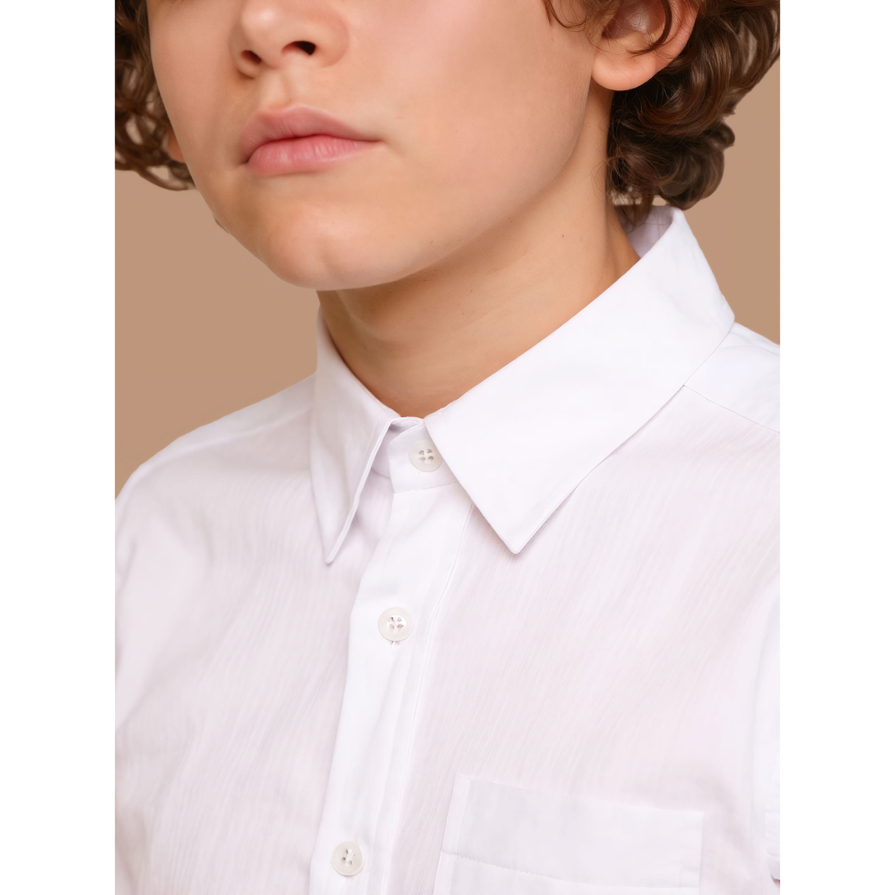 Juniors Textured Shirt with Short Sleeves and Pocket-boys-clothing-shirts-image-4