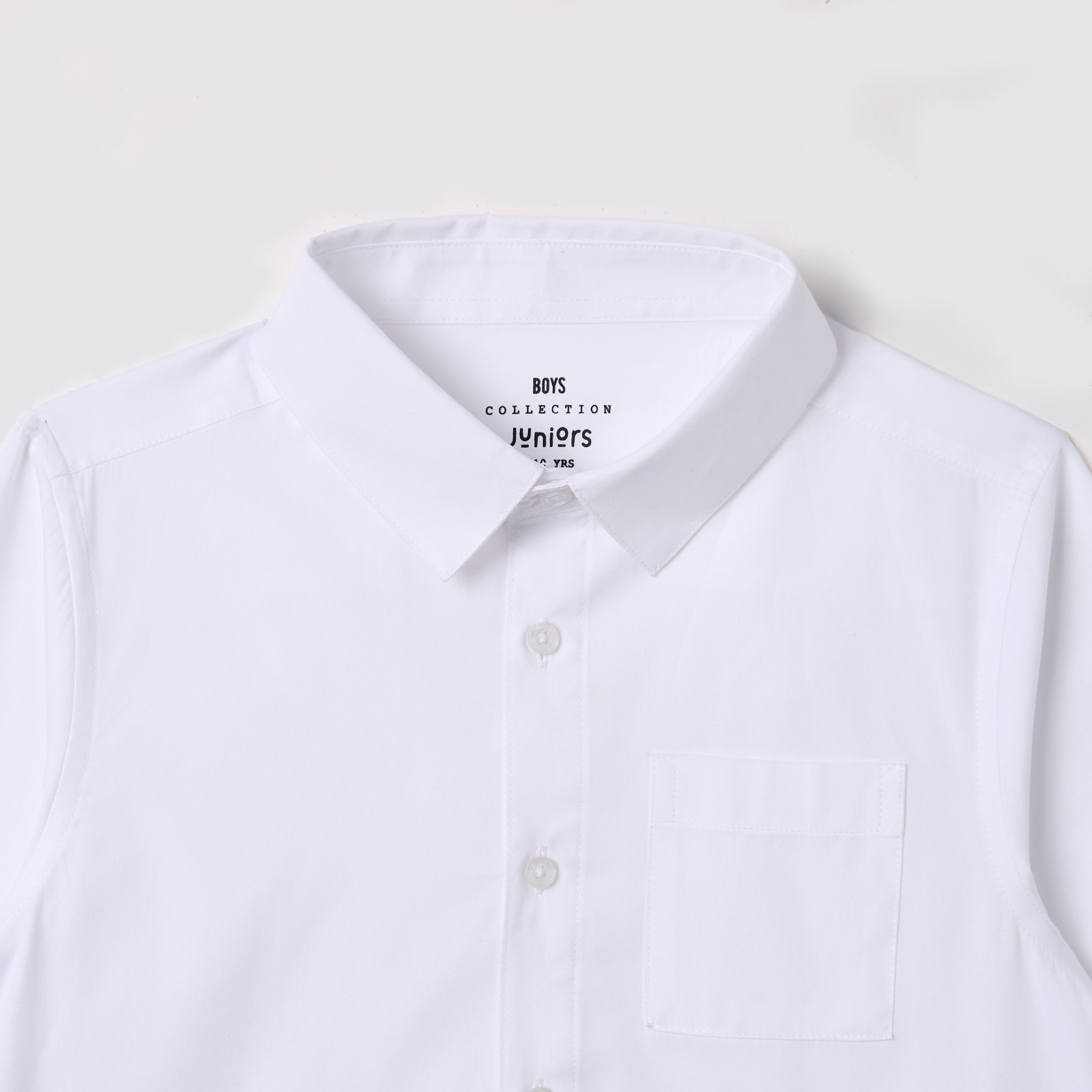 Juniors Solid Shirt with Long Sleeves and Pocket-boys-clothing-shirts-image-6