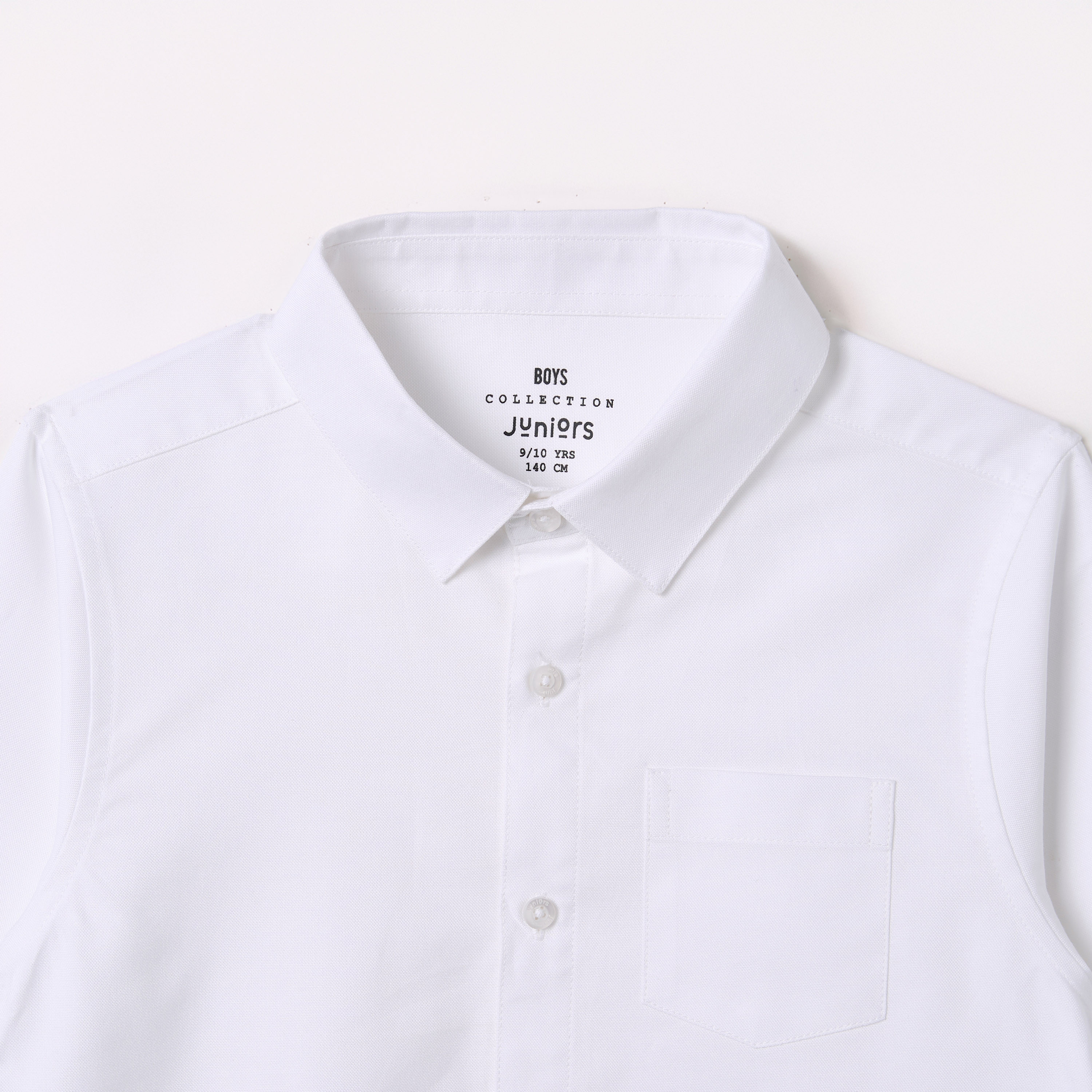 قميص سادة بأكمام طويلة وجيب على الصدر من جونيورز-boys-clothing-schoolwear-shirts-image-6