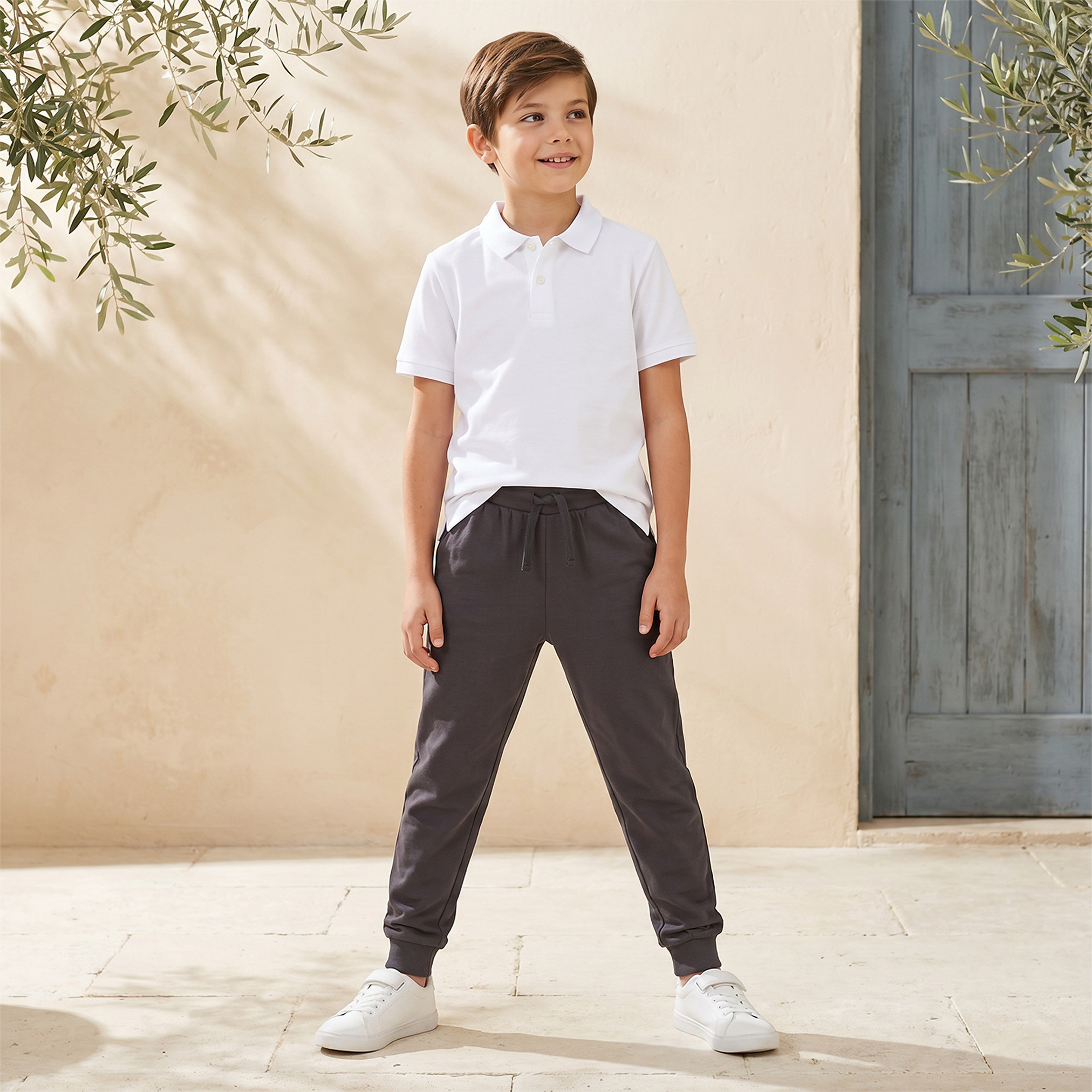 بنطلون رياضي بخصر مطاطي ورباط وجيوب من جونيورز-boys-clothing-bottoms-joggersandtrackpants-image-5