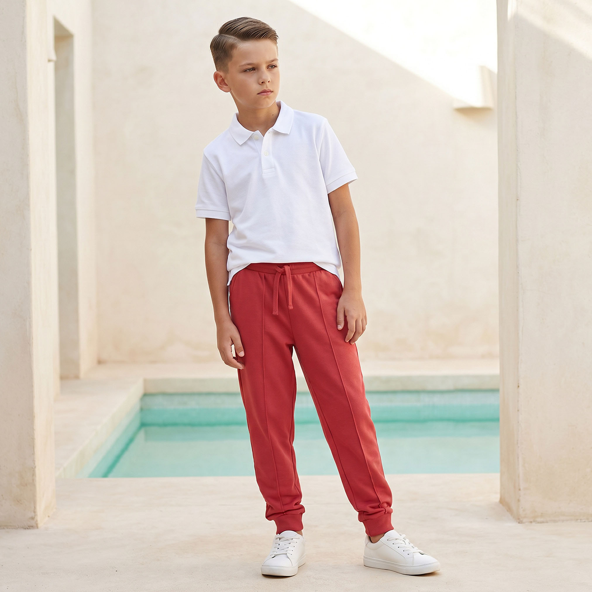 بنطلون رياضي بخصر مطاطي ورباط وجيوب من جونيورز-boys-clothing-bottoms-joggersandtrackpants-image-5