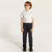 Juniors Solid Trousers with Elasticated Waist and Pockets-Bottoms-thumbnailMobile-0