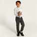 Juniors Solid Trousers with Elasticated Waist and Pockets-Bottoms-thumbnailMobile-0