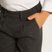 Juniors Solid Trousers with Elasticated Waist and Pockets-Bottoms-thumbnail-3