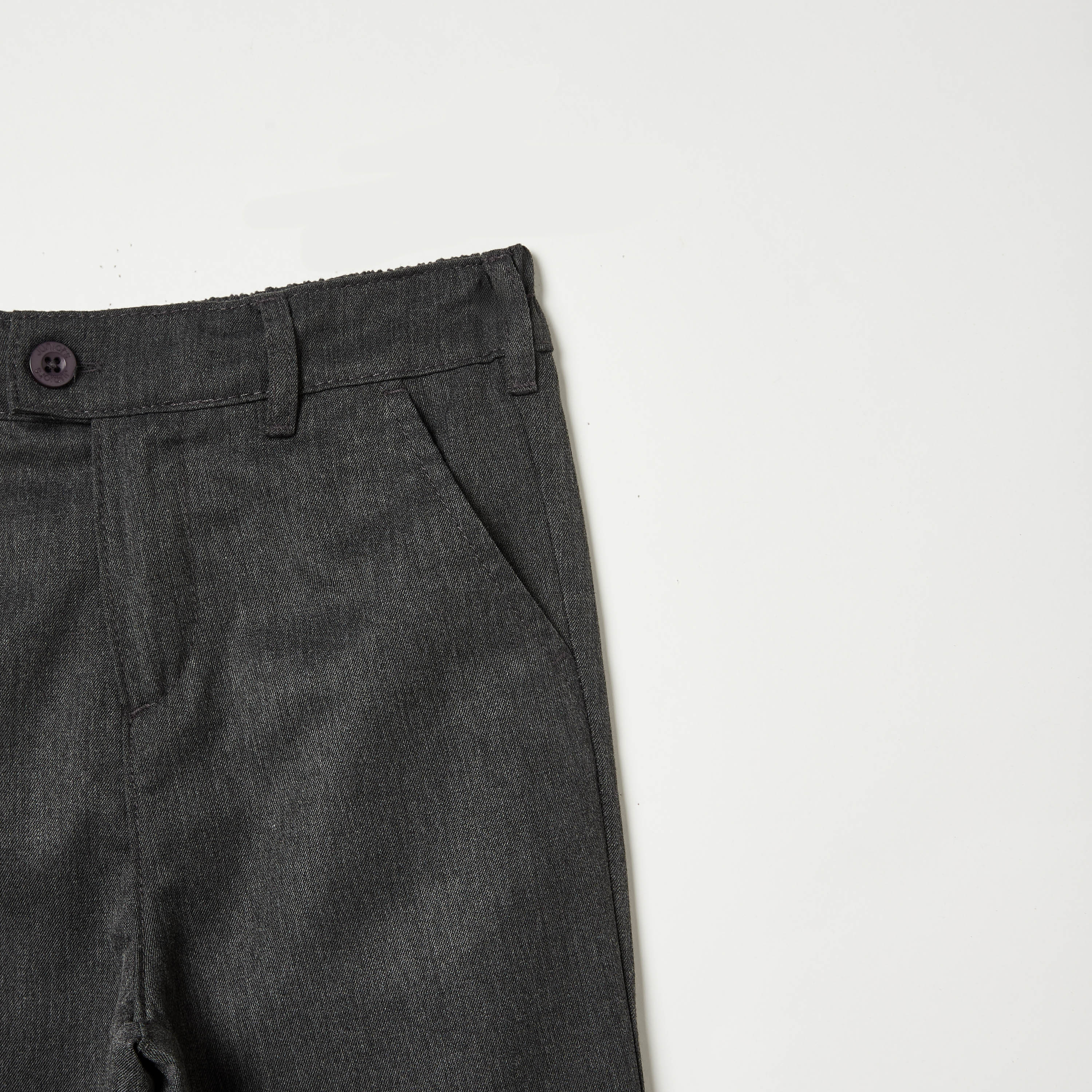 Juniors Solid Trouser with Button Closure and Pockets-boys-clothing-bottoms-trousers-image-5