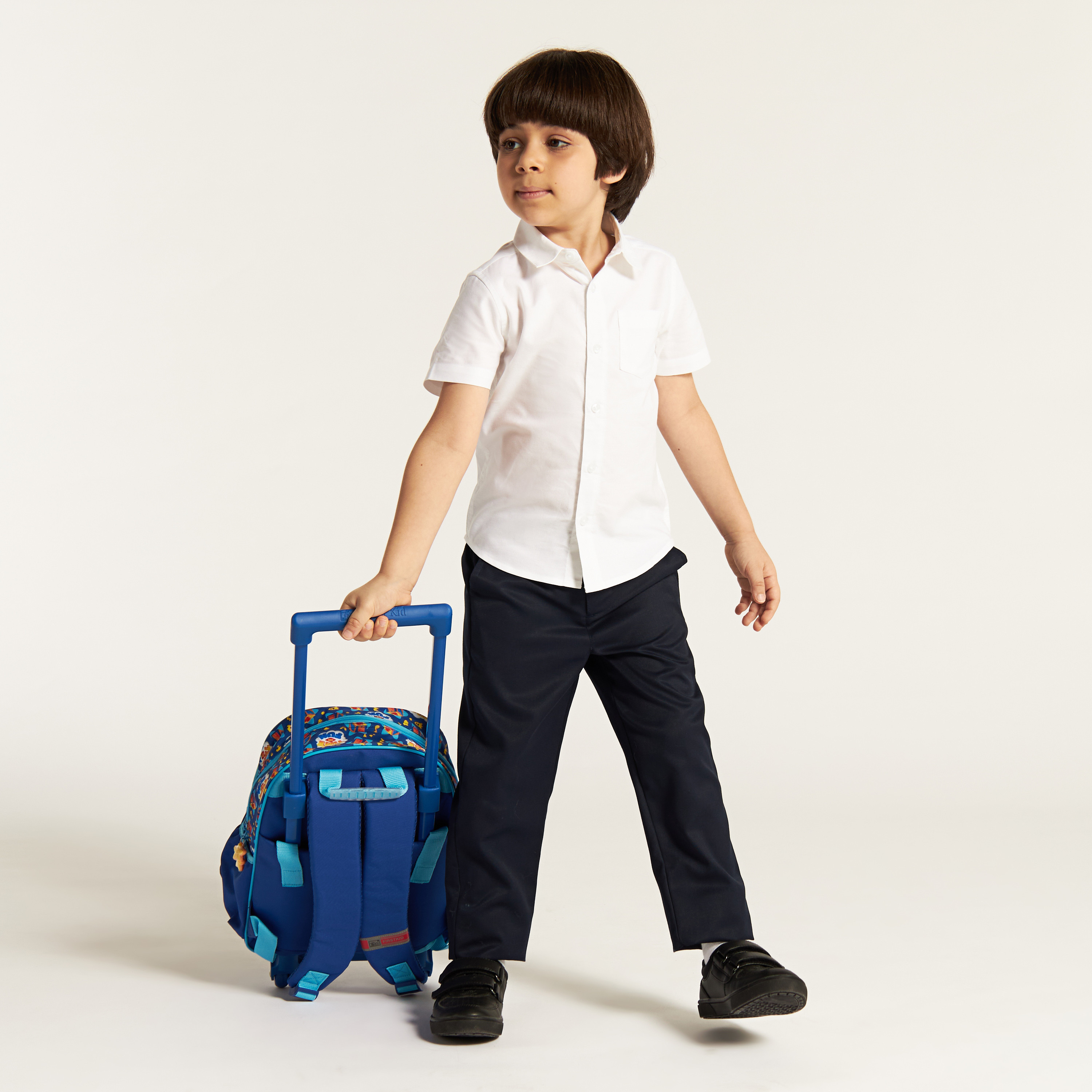 Pack of 2 Juniors Solid Full Length Pants with Button Closure and Pockets-boys-clothing-schoolwear-bottoms-pants-image-3