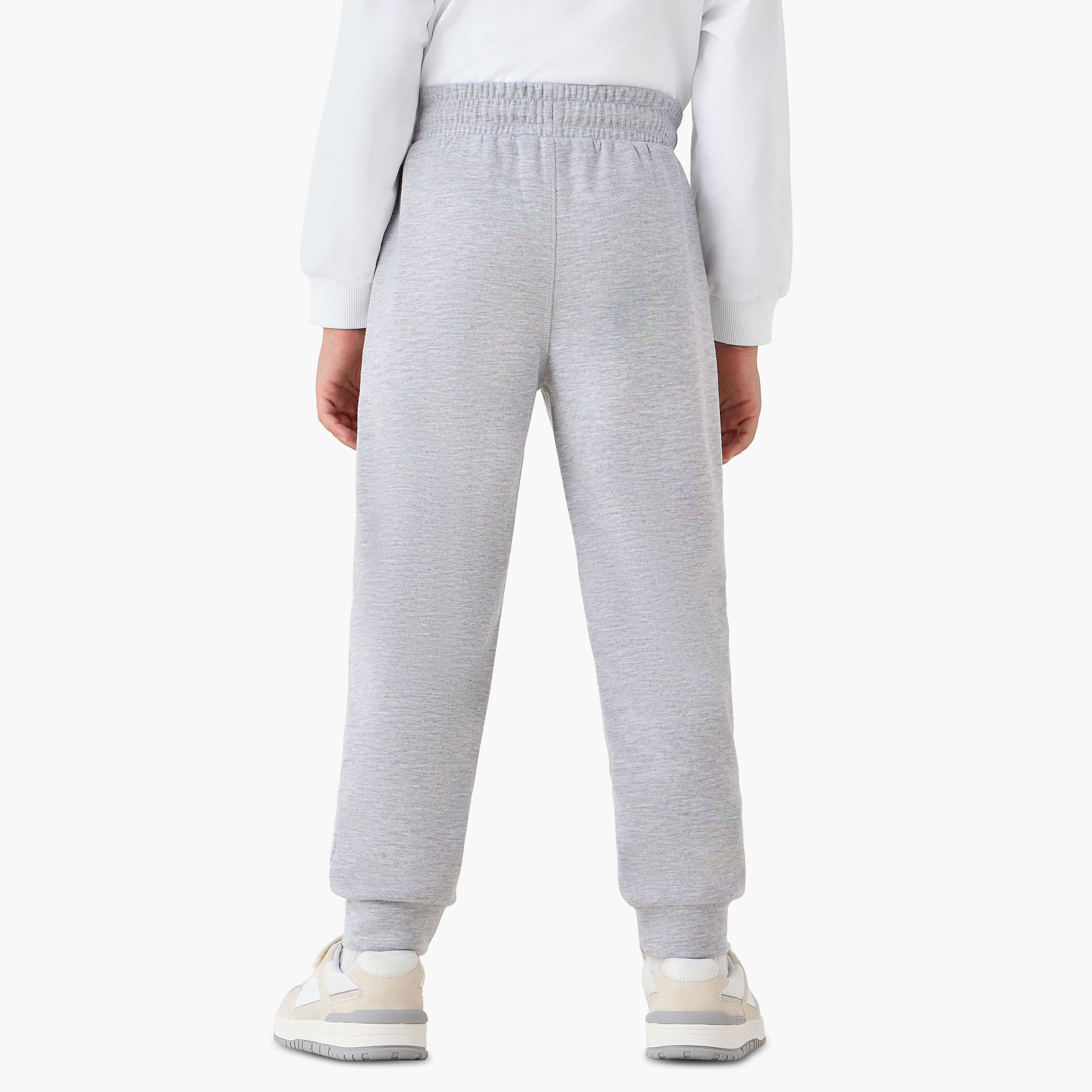 Juniors Solid Joggers with Drawstring Closure-boys-clothing-schoolwear-bottoms-joggers-image-3